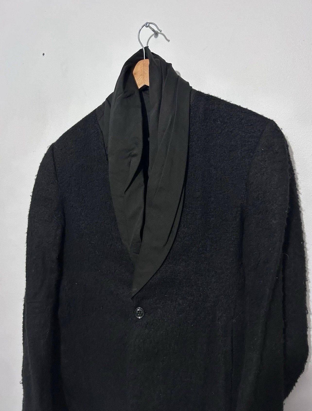 Rick Owens Rick Owens Men's Cashmere And Silk Black Jacket Size 42” Size 42R - 2 Thumbnail