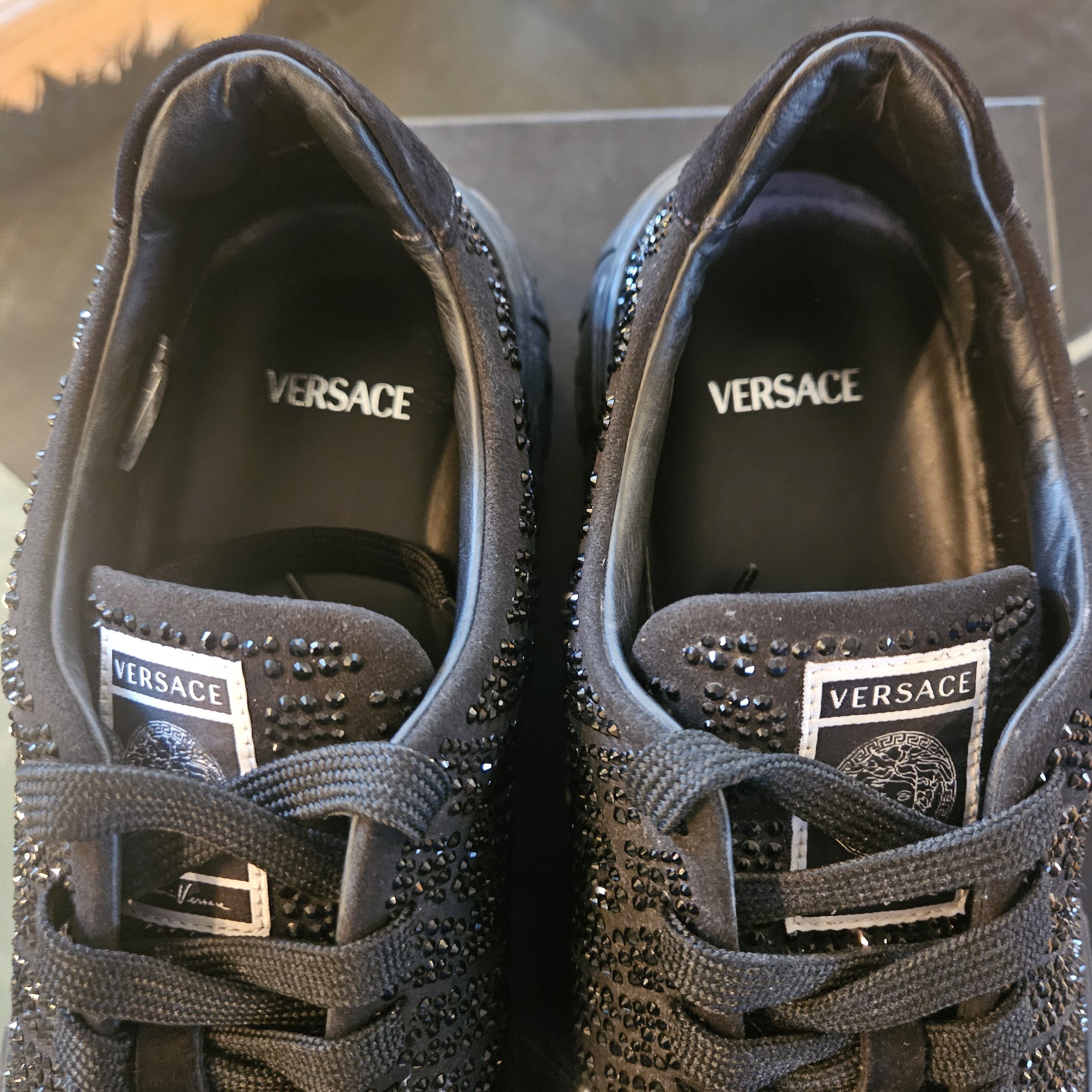 Versace Versace Greca Low 'Crystal Croc Effect Size US 10 / EU 43 - 3 Thumbnail