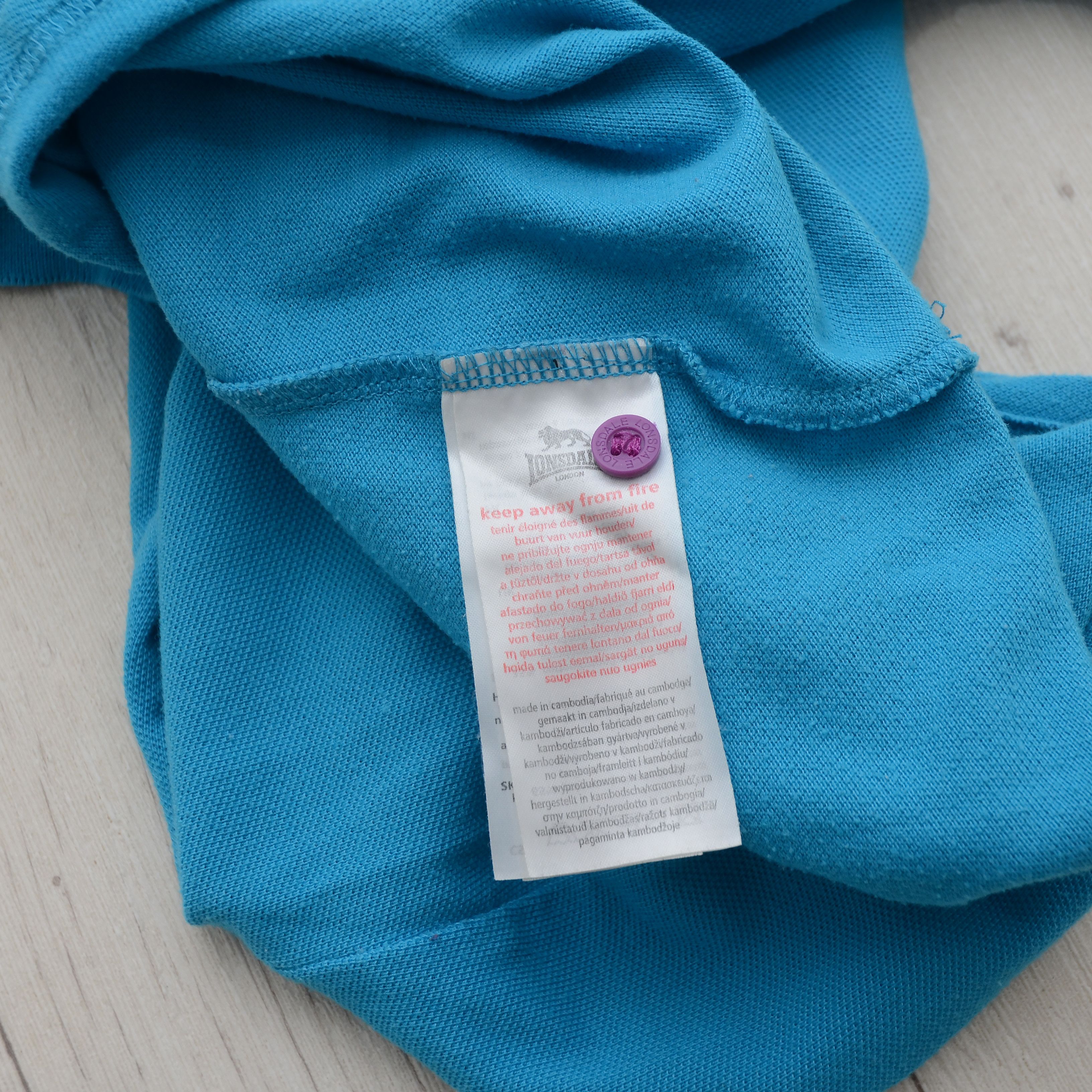 Lonsdale × Vintage Lonsdale London Women's Polo Shirt Blue Pink Trim M Casual Size M / US 6-8 / IT 42-44 - 12 Thumbnail