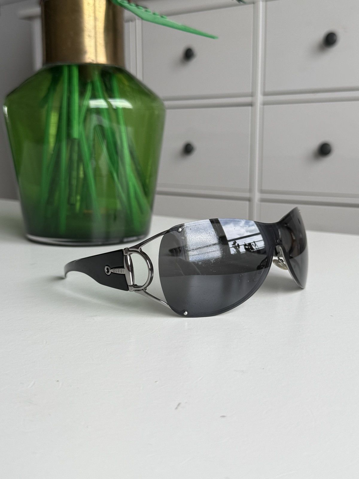 グッチ　サングラス　スタッツ　リムレス　シマ GG1823/S y2k グッチ サングラス スタッツ リムレス シマ GG1823/S y2k 楽天