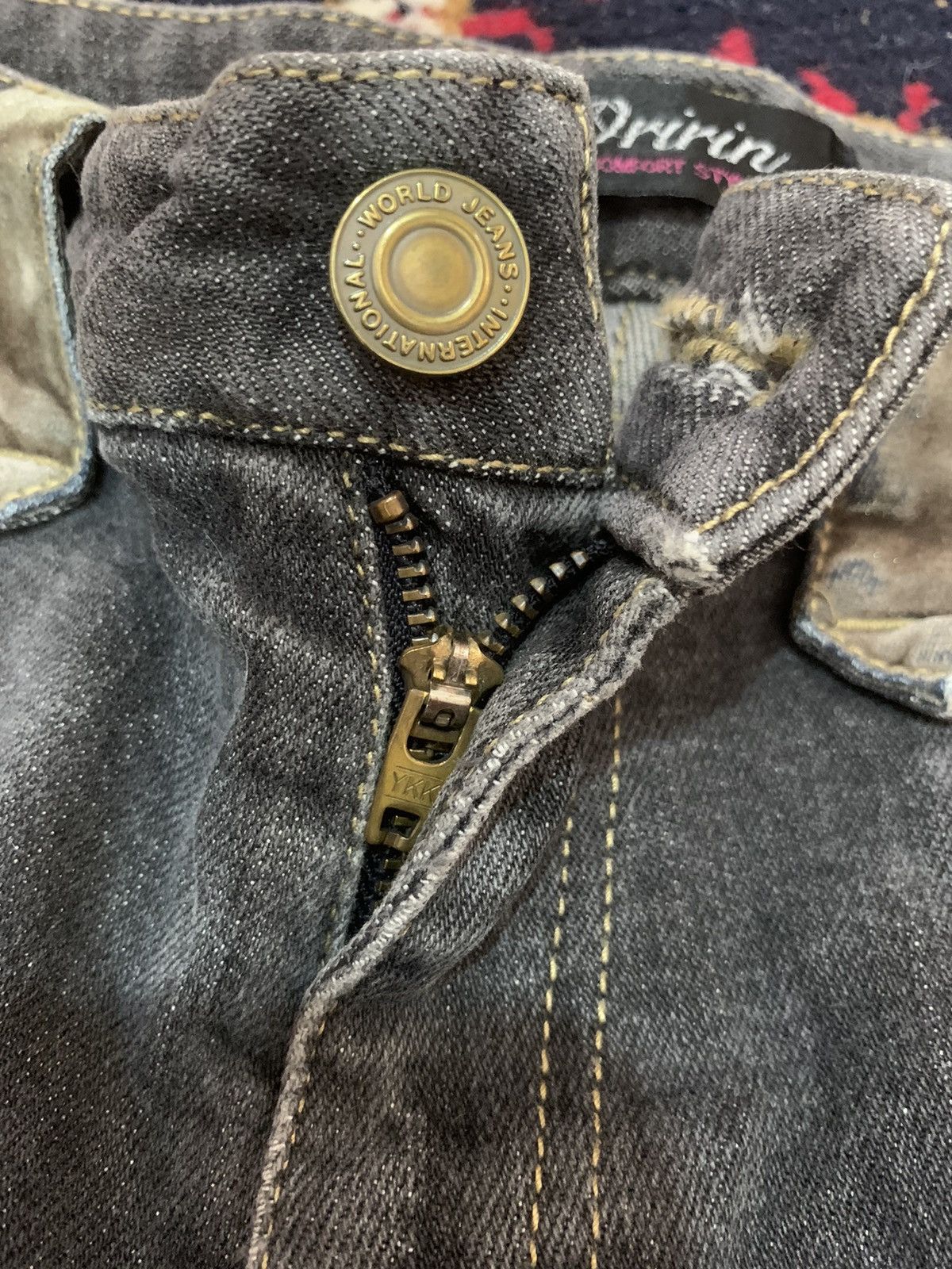 Japanese Brand Vintage Flare ORIRIN Bootcut Side Button Leg Denim Size 28" / US 6 / IT 42 - 11 Thumbnail