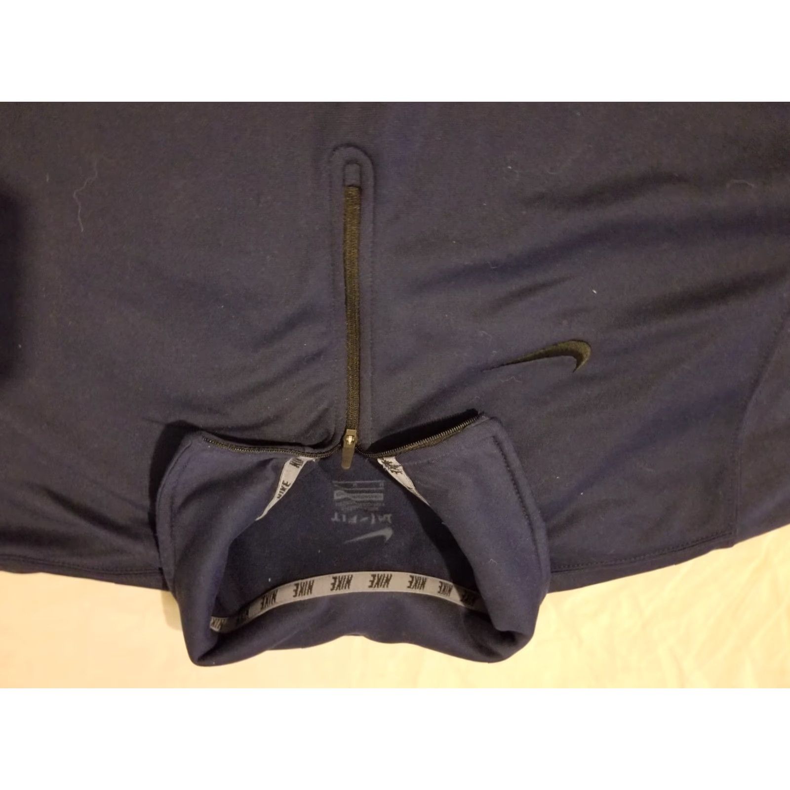 Nike Nike Mens Sweater Half Zip M Navy Blue Athletic Gym Workout Size US M / EU 48-50 / 2 - 2 Thumbnail