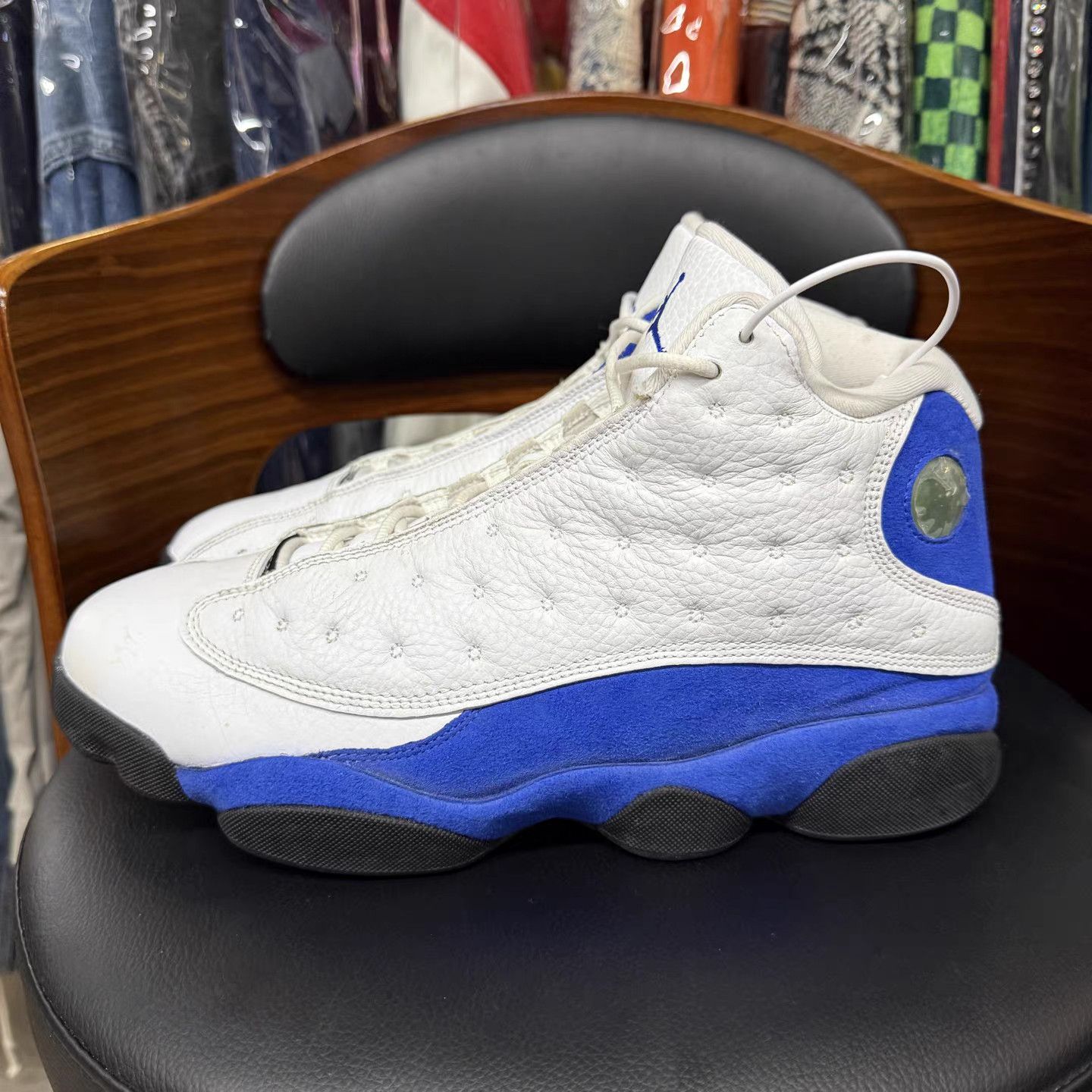 Jordan Brand Air Jordan 13 White Blue K15 Size US 12 / EU 45 - 6 Thumbnail
