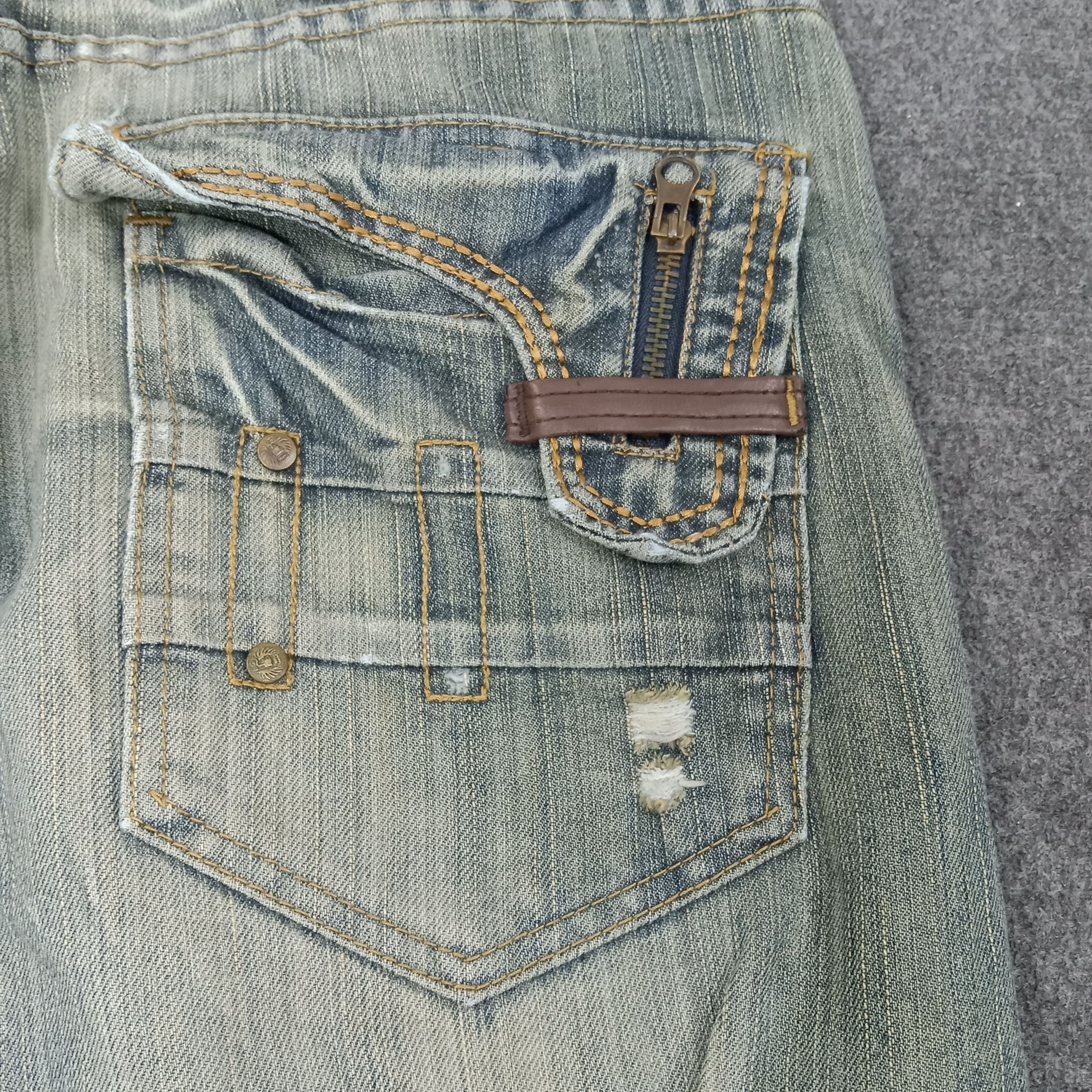 FUSAI F.U.S.A.I Focus USA Bikers Knee Denim Jeans C258N25 Size US 32 / EU 48 - 4 Thumbnail