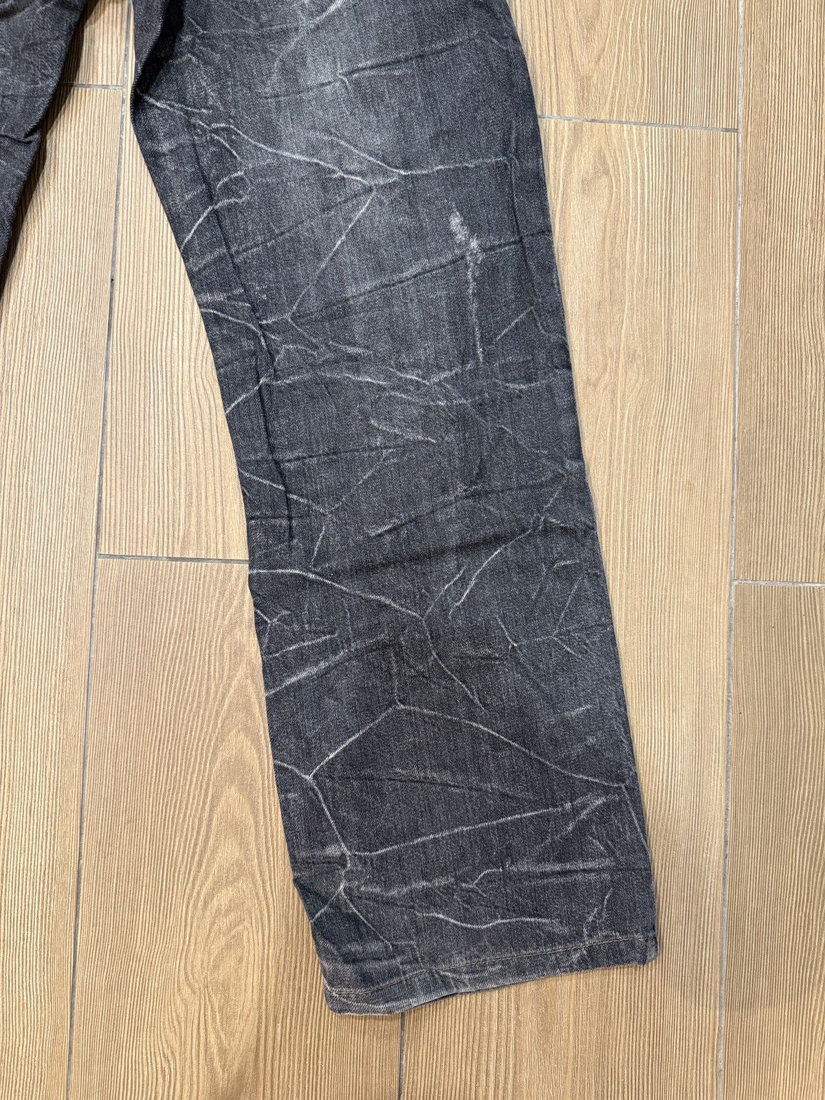If Six Was Nine Nylaus Double Waist Jeans Denim Pants Thunder Design Size US 33 - 10 Thumbnail