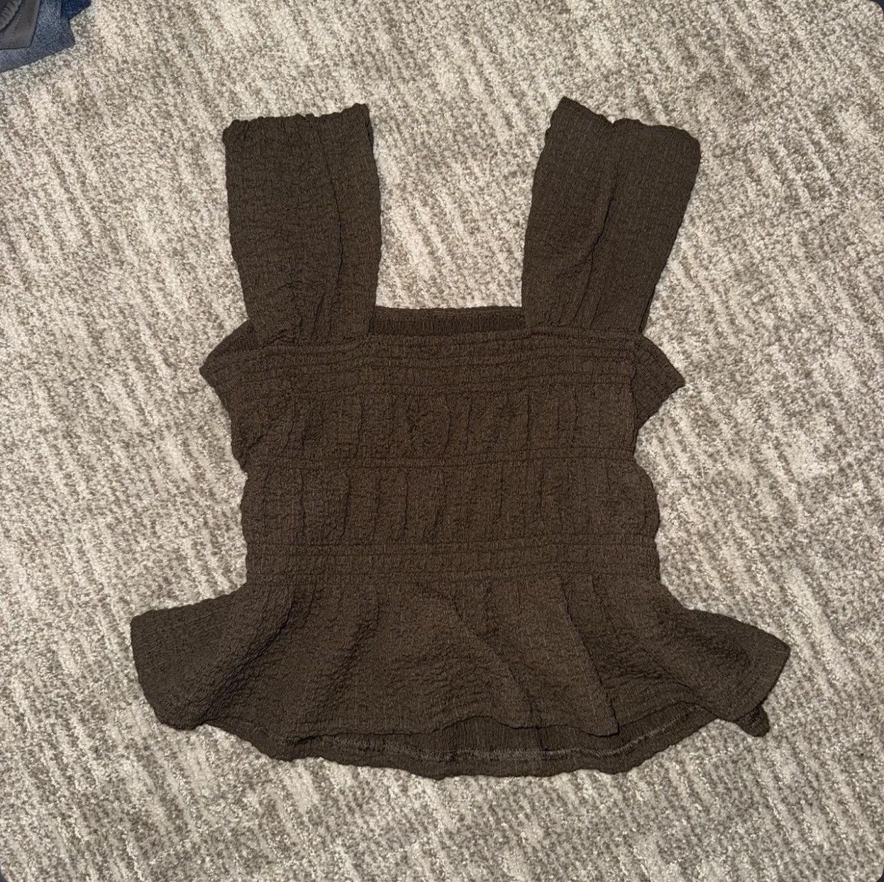Other brown crop top with ruffles Size S / US 4 / IT 40 - 2 Thumbnail