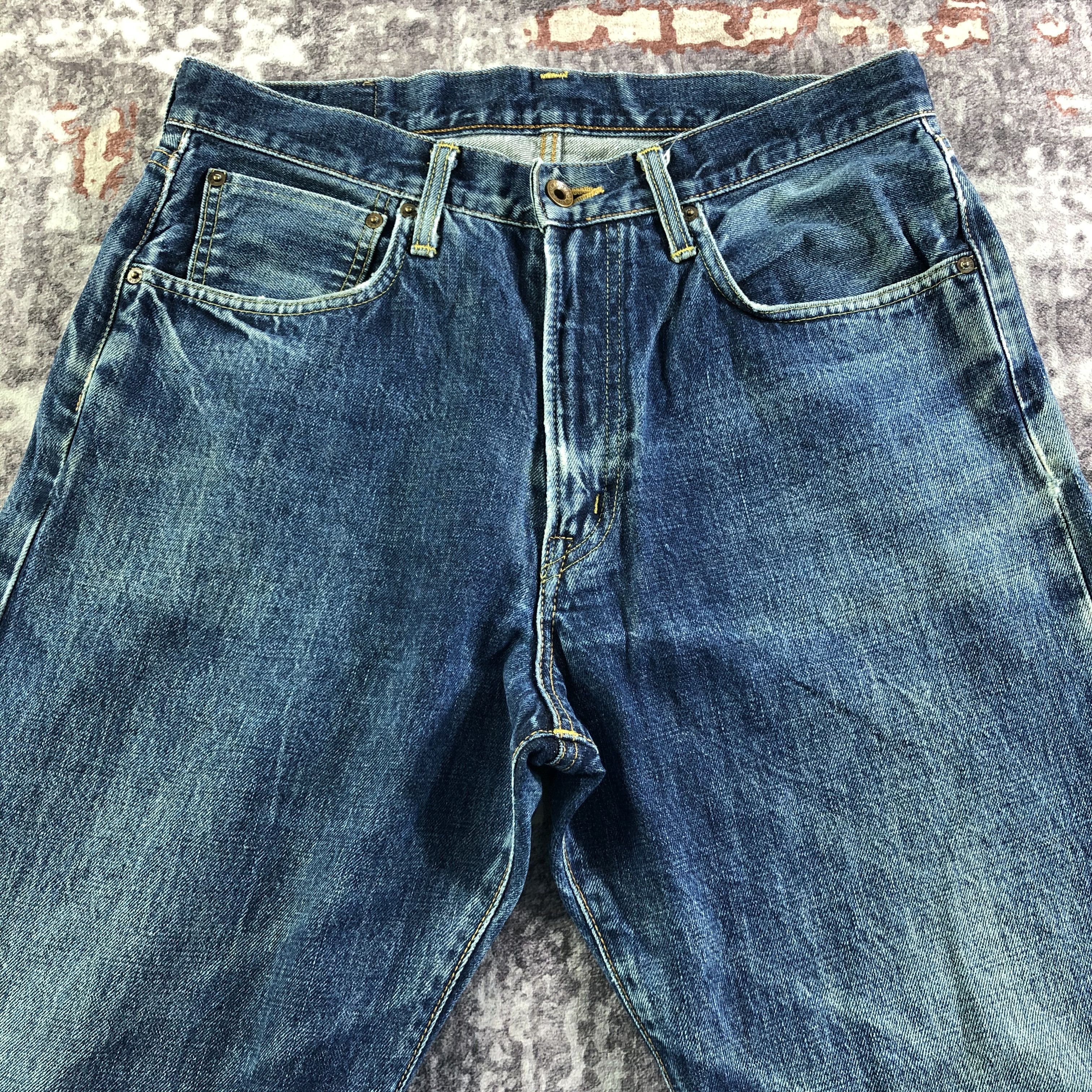 Edwin Vintage Blue Wash Edwin 505 Selvedge Jeans-JM3662 Size US 32 / EU 48 - 3 Thumbnail