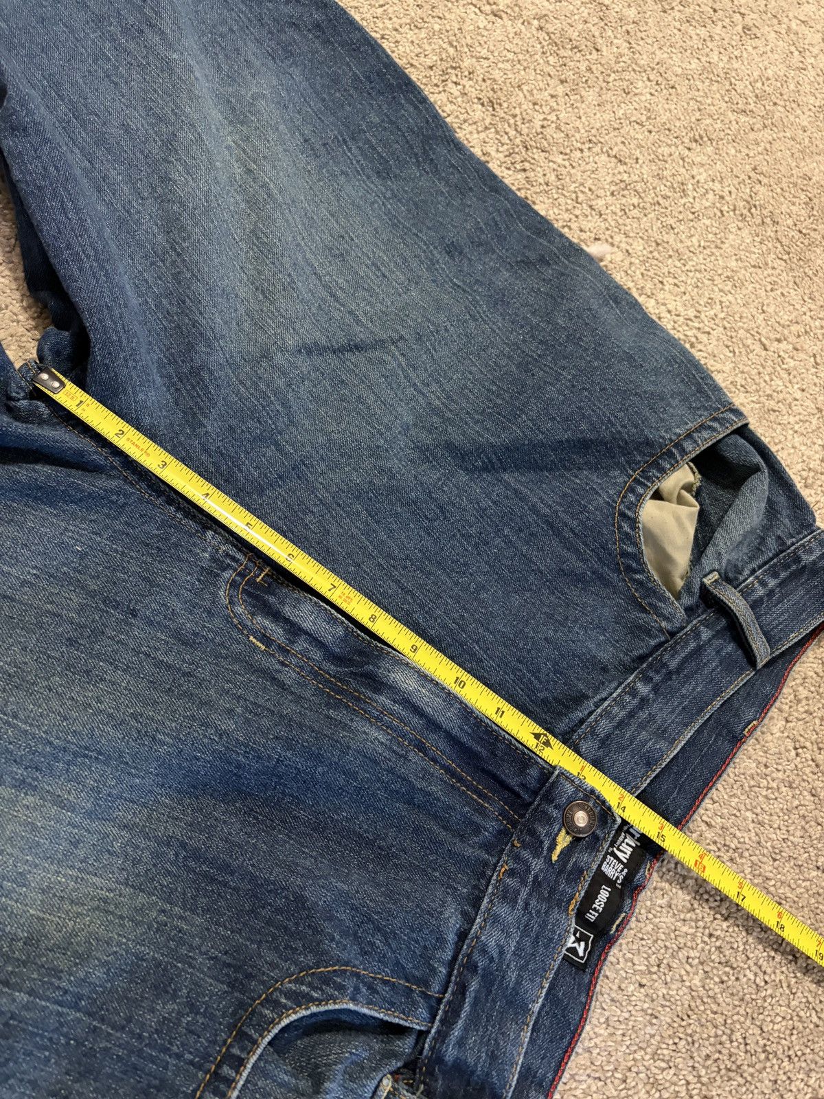 Other Vintage Y2k Baggy Denim Shorts Size 38 Skater Grunge Style Size US 38 / EU 54 - 4 Thumbnail