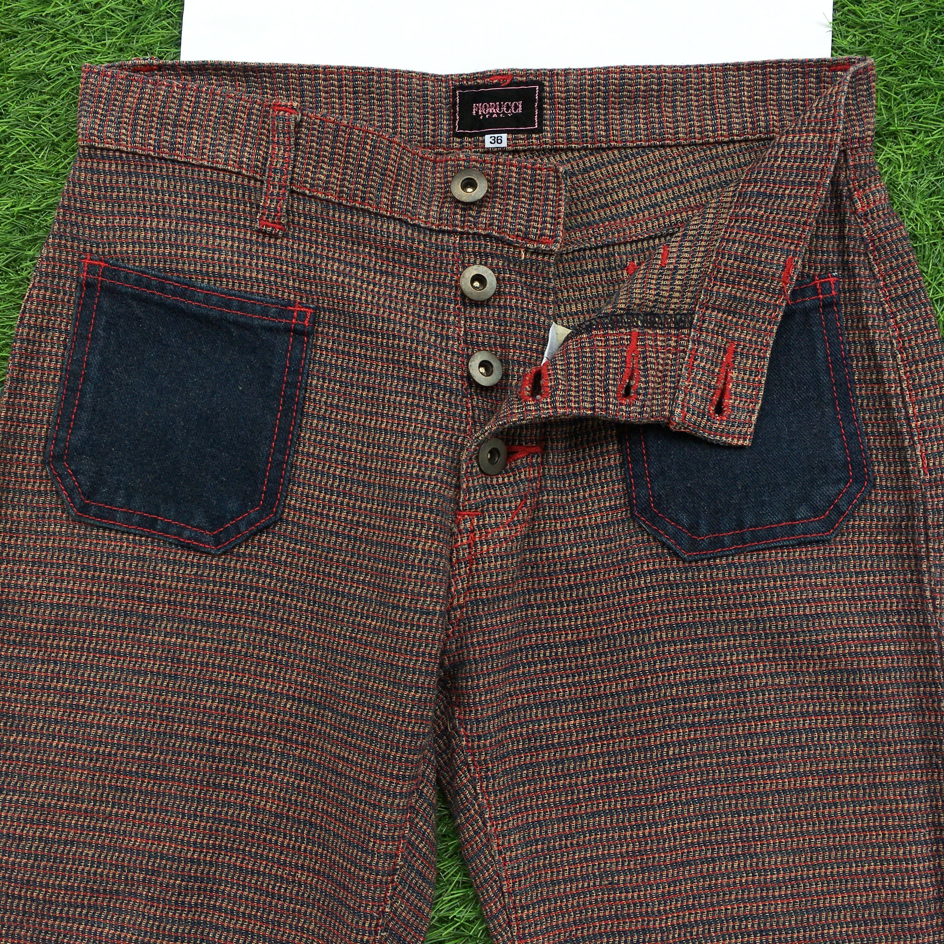 Designer × Japanese Brand × Jean Fiorucci Colorblock Sailor Jeans D-996 Size 26" / US 2 / IT 38 - 3 Thumbnail