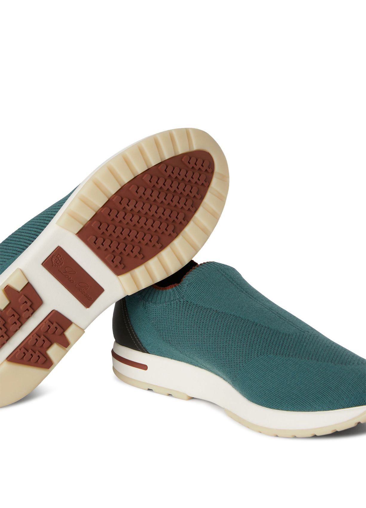 Loro Piana o1w1db10125 FAI1540 Lp Flexy Active Sneakers in Green Size US 12 / EU 45 - 6 Thumbnail
