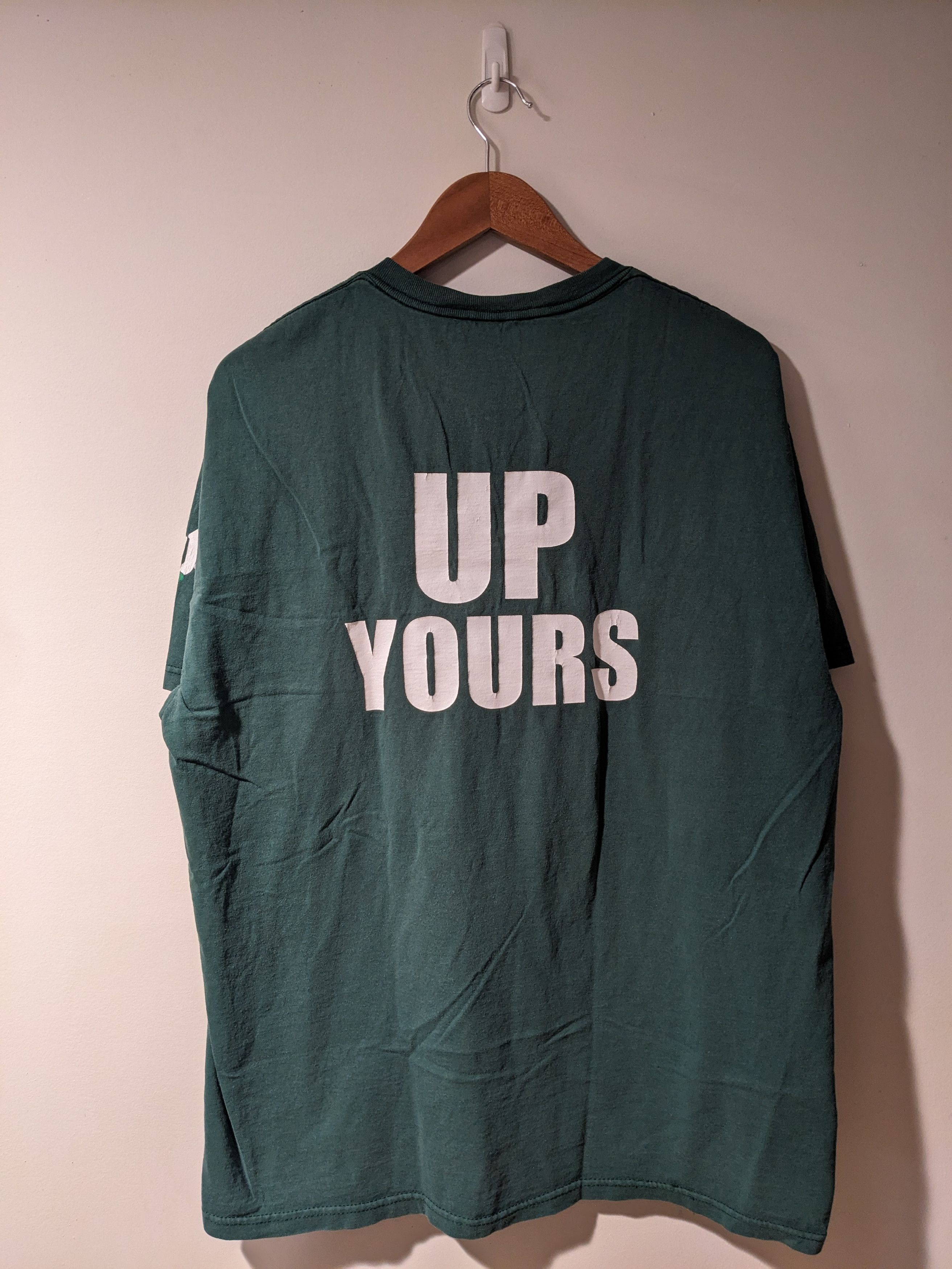 Vintage Vintage 90s 7UP Soda Up Yours Humor Green X-Large T-Shirt Size US XL / EU 56 / 4 - 7 Thumbnail