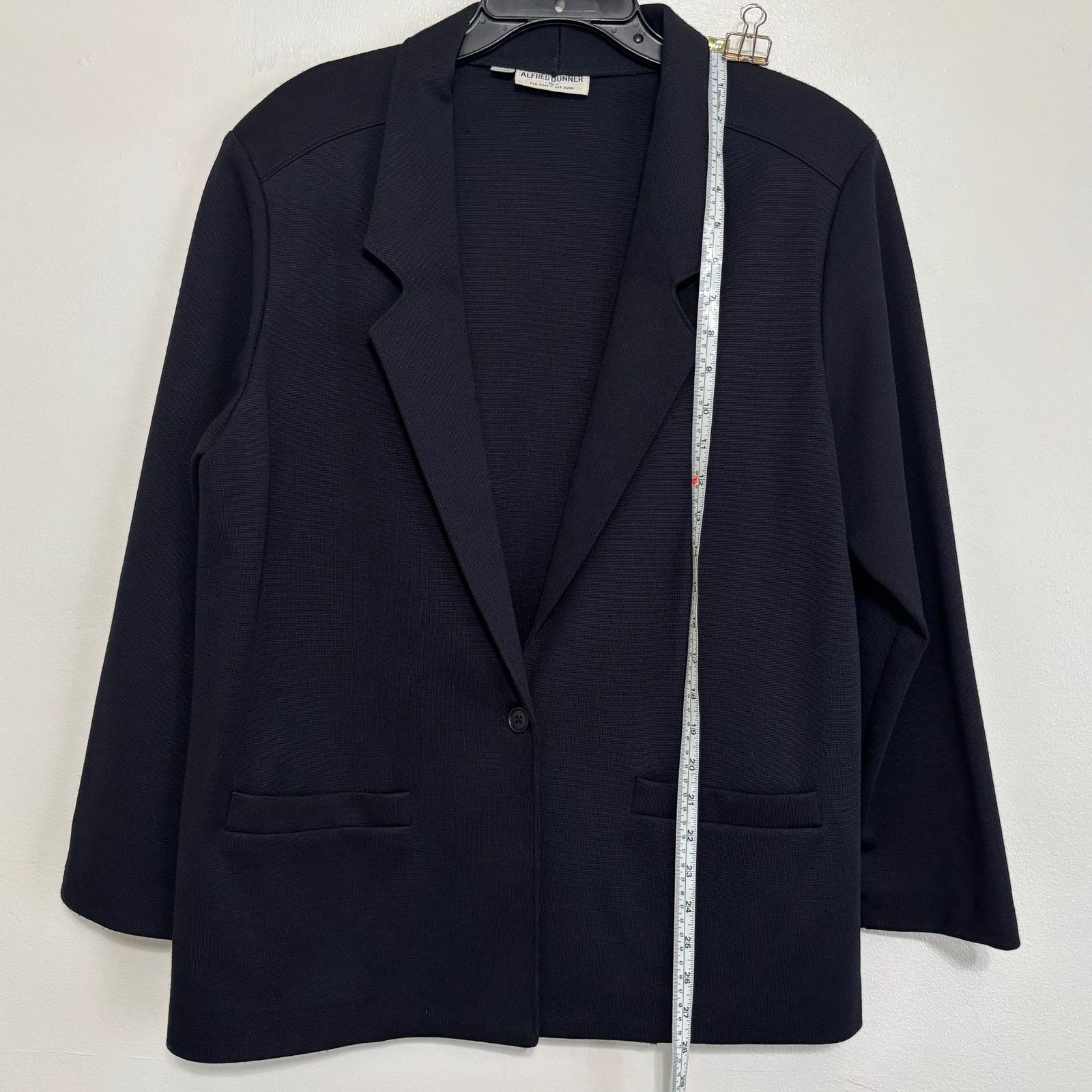 Other Alfred Dunner Black Single Button Blazer Size 16 Size XXL / US 16-18 / IT 52-54 - 3 Thumbnail
