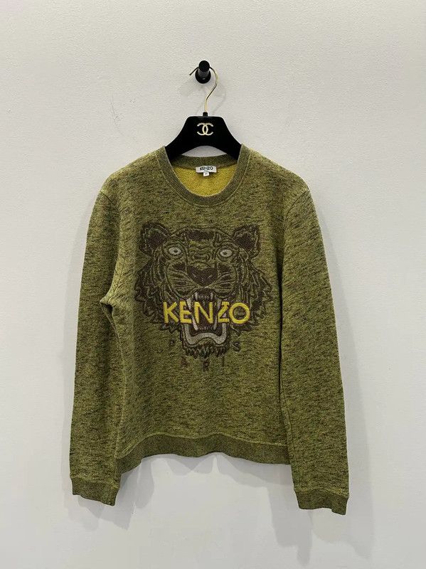 Kenzo KENZO Green Cotton Women's Sweatshirt 0089 Size M / US 6-8 / IT 42-44 - 1 Thumbnail