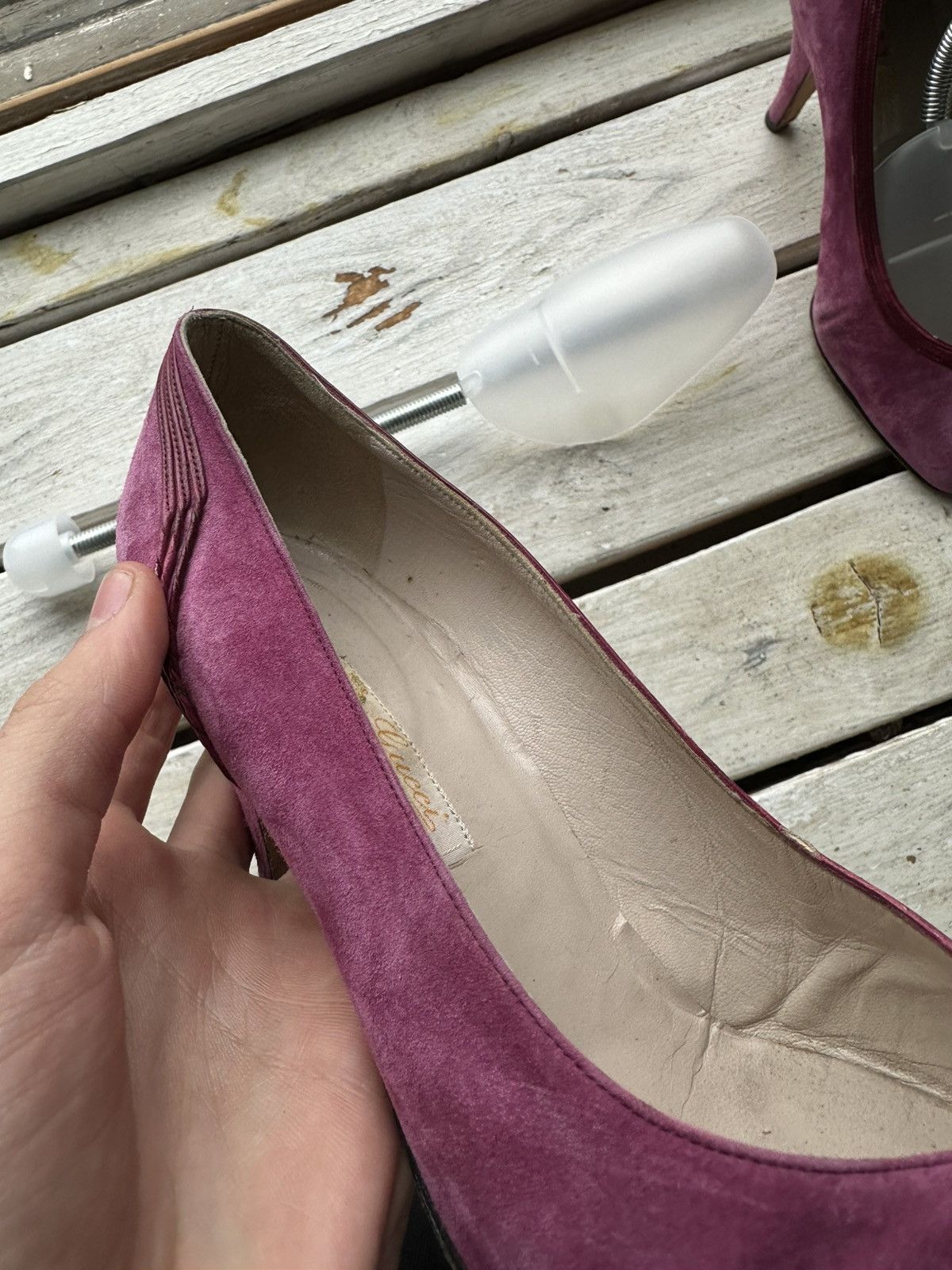 Gucci 🚨ARHIVE GUCCI HEELS LUXURY RARE PINK OLD MONEY Size US 7.5 / IT 37.5 - 12 Thumbnail