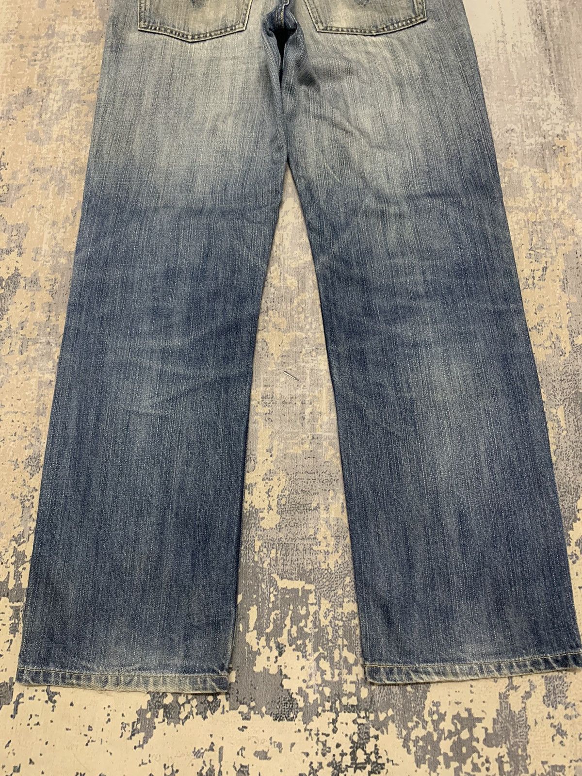 Levi's LEVIS 502 STONE WASH DISTRESSED DENIM JEANS Size US 31 - 12 Thumbnail