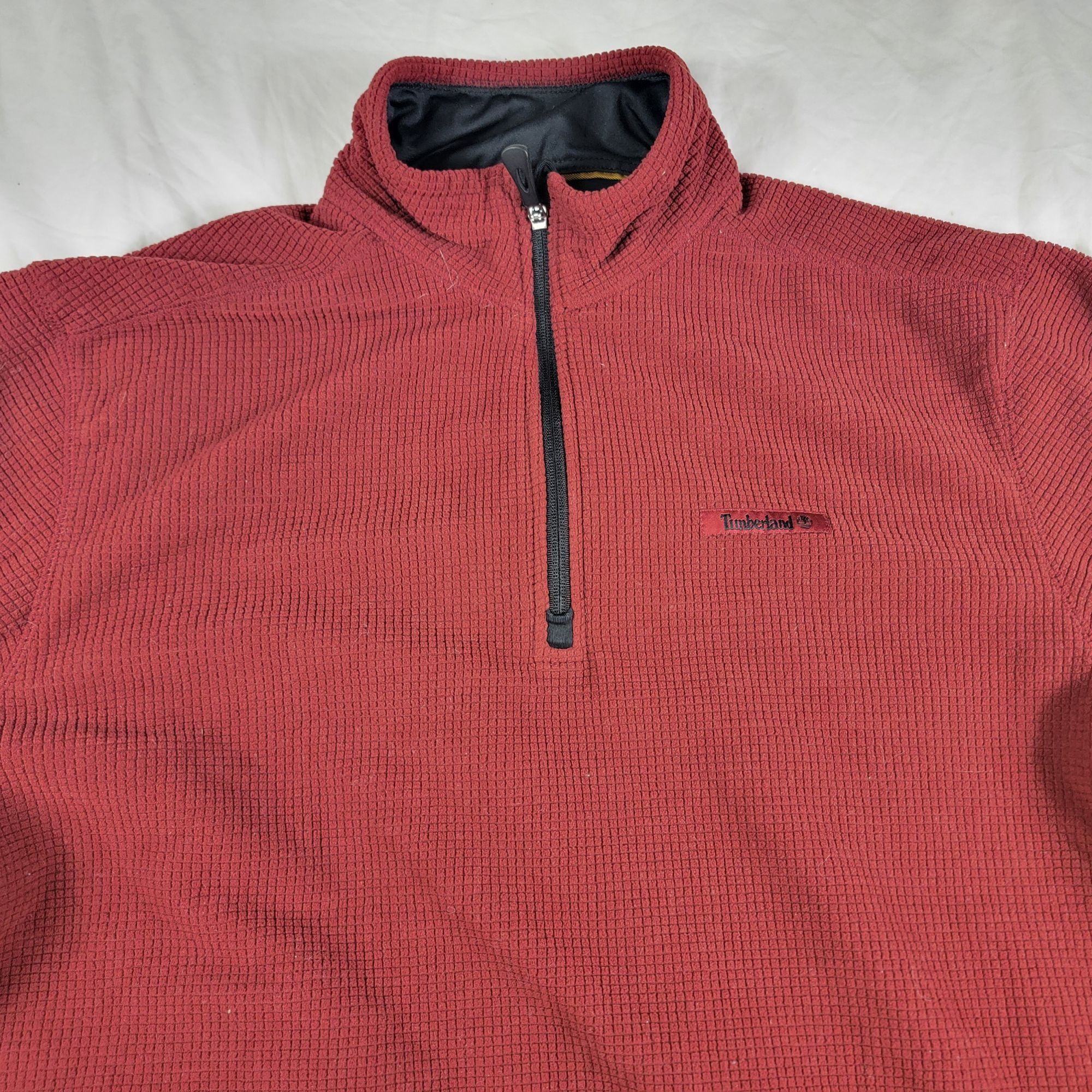 Timberland Timberland Mens Large Red 1/4 Zip Pullover Sweater Casual Ou Size US L / EU 52-54 / 3 - 3 Thumbnail