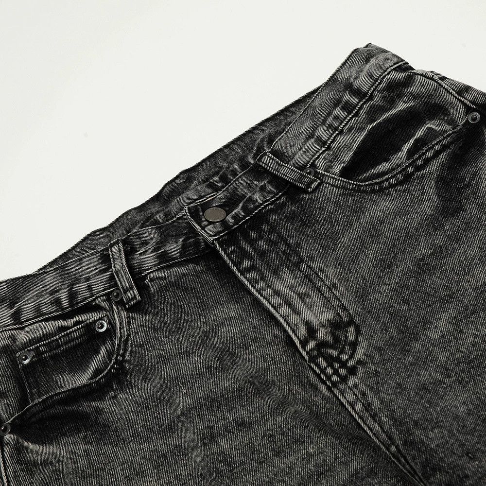Jean Men's punk vintage heavy washed distressed jeans Size US 32 / EU 48 - 4 Thumbnail