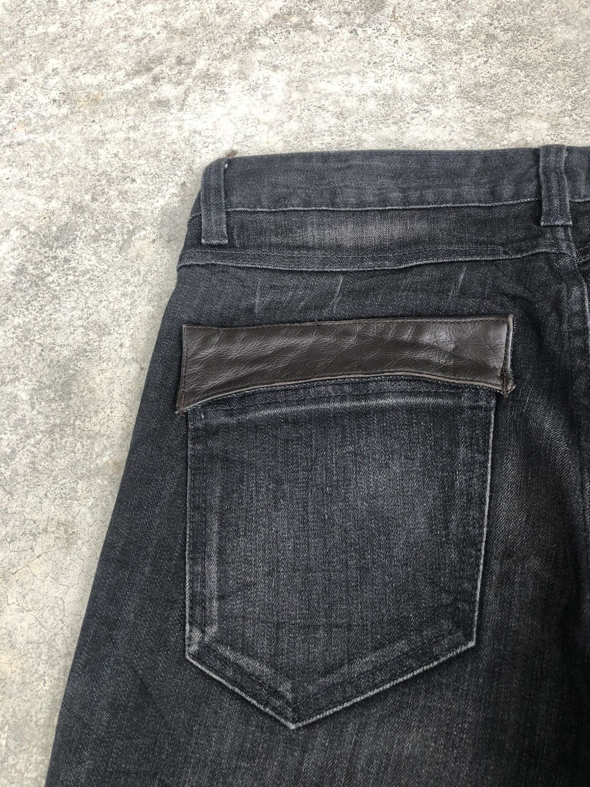 Wooyoungmi Wooyoungmi Leather Pocket Distressed Skinny Jeans Size US 32 / EU 48 - 16 Thumbnail
