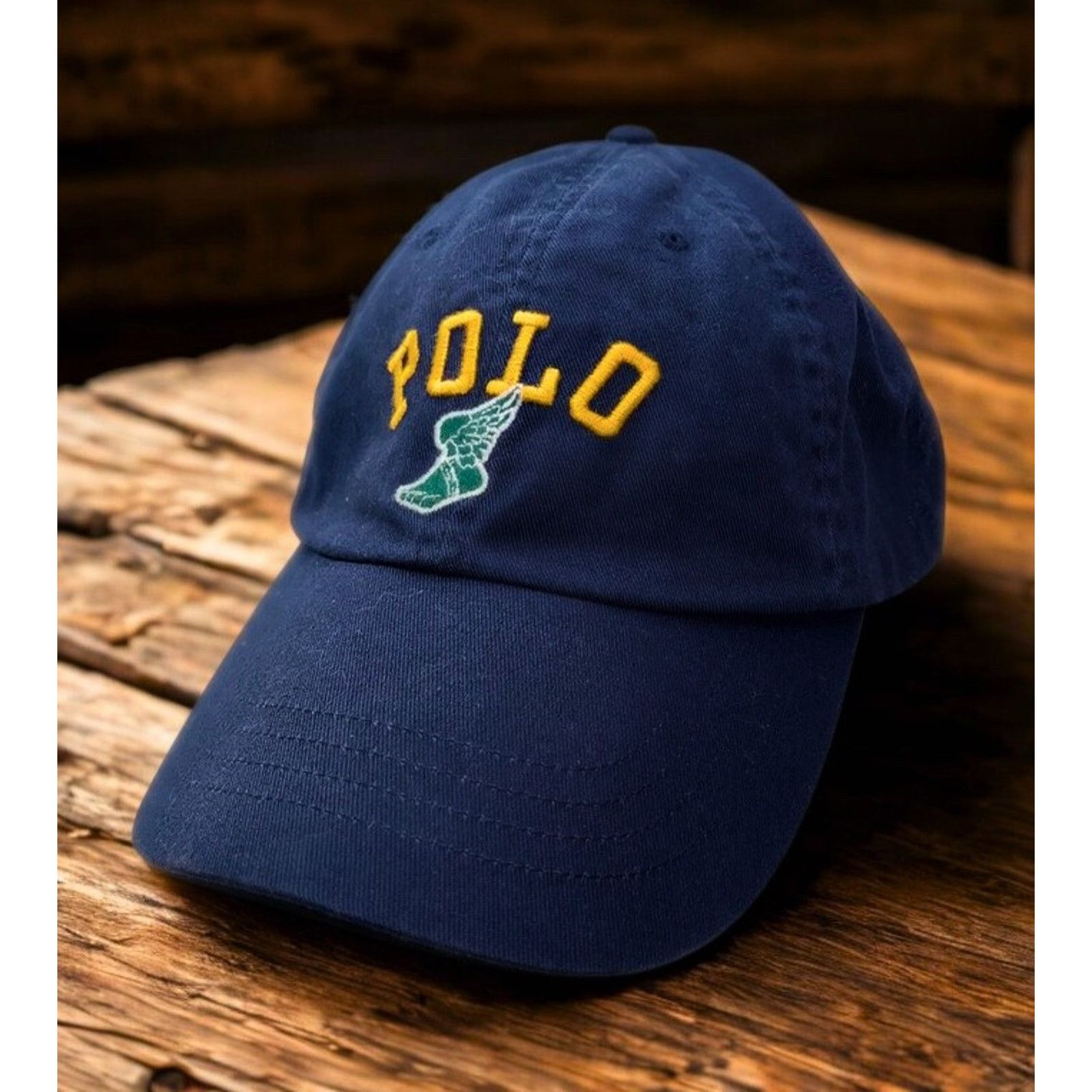 Polo Ralph Lauren Polo Ralph Lauren P-Wing Foot Adjustable Hat Leather Strap Size ONE SIZE - 12 Thumbnail
