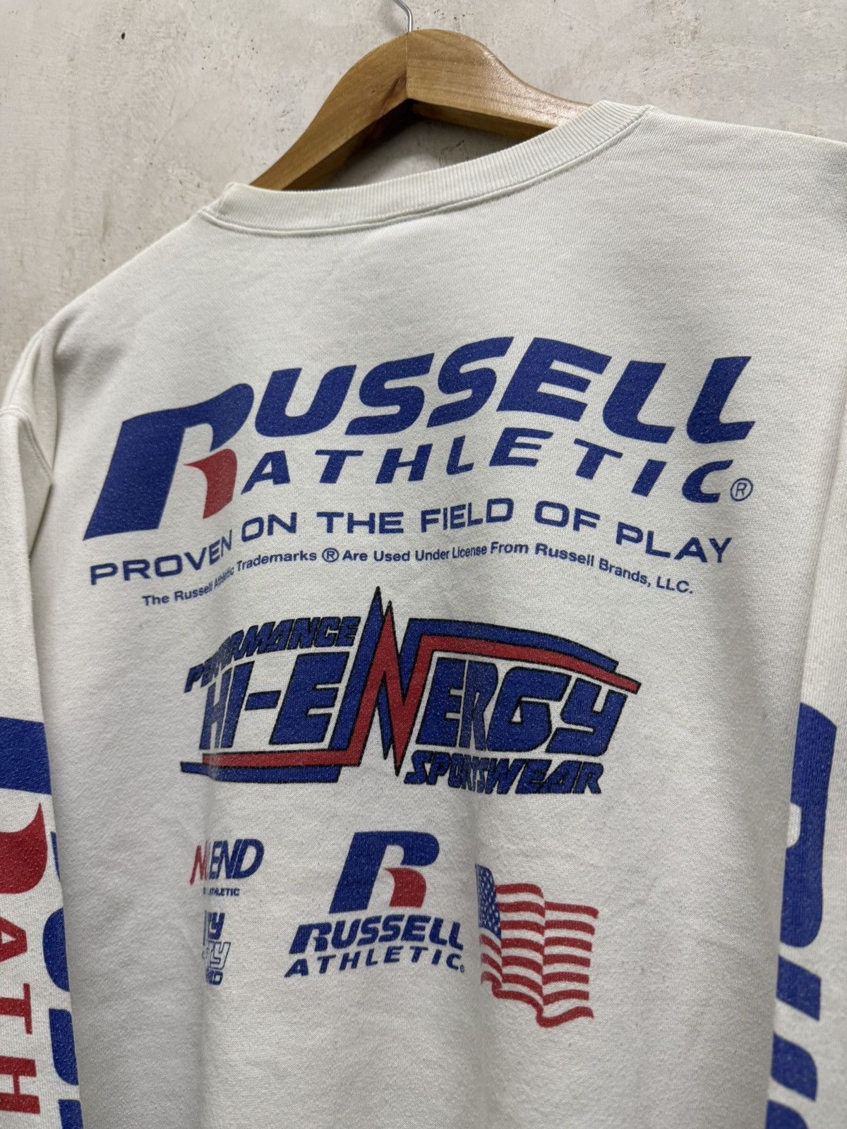 Russell Athletic Vintage Rusell Athletic Crewneck Distressed Sweatshirts Size US L / EU 52-54 / 3 - 2 Thumbnail