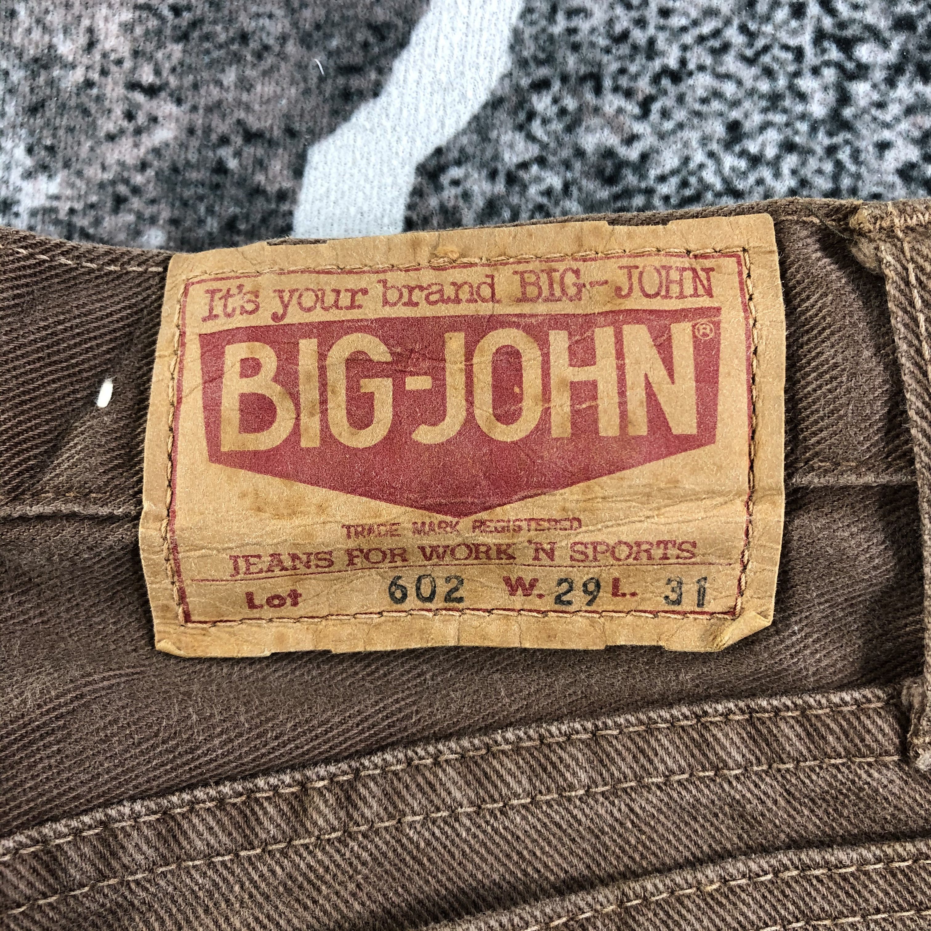Big John Vintage Big John Jeans Faded Brown Denim KJ1501 Size US 27 - 5 Thumbnail