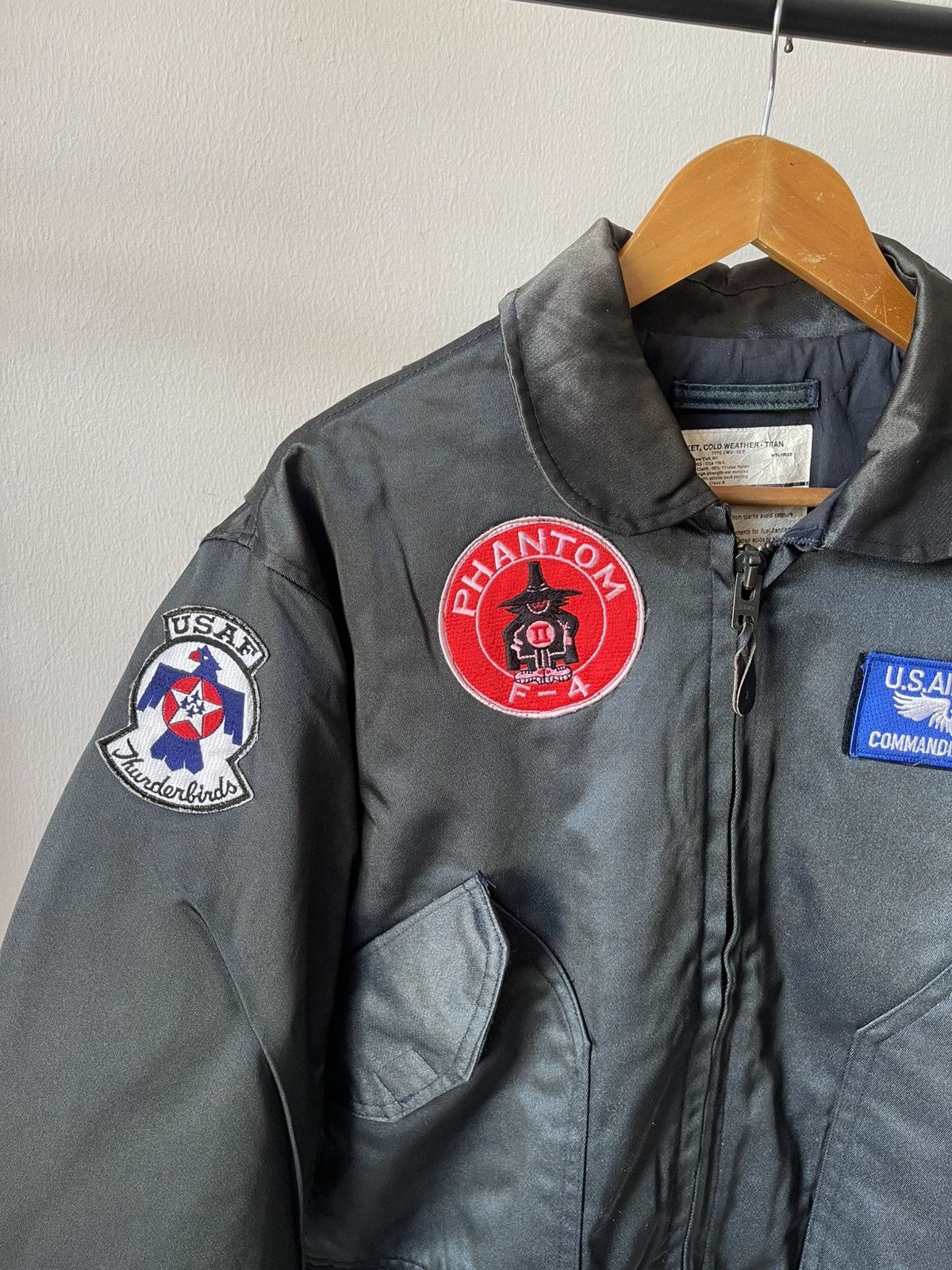 Vintage Vintage Us Air Force Bomber Jacket With Phantom Patches 11 Size US XXL / EU 58 / 5 - 5 Thumbnail