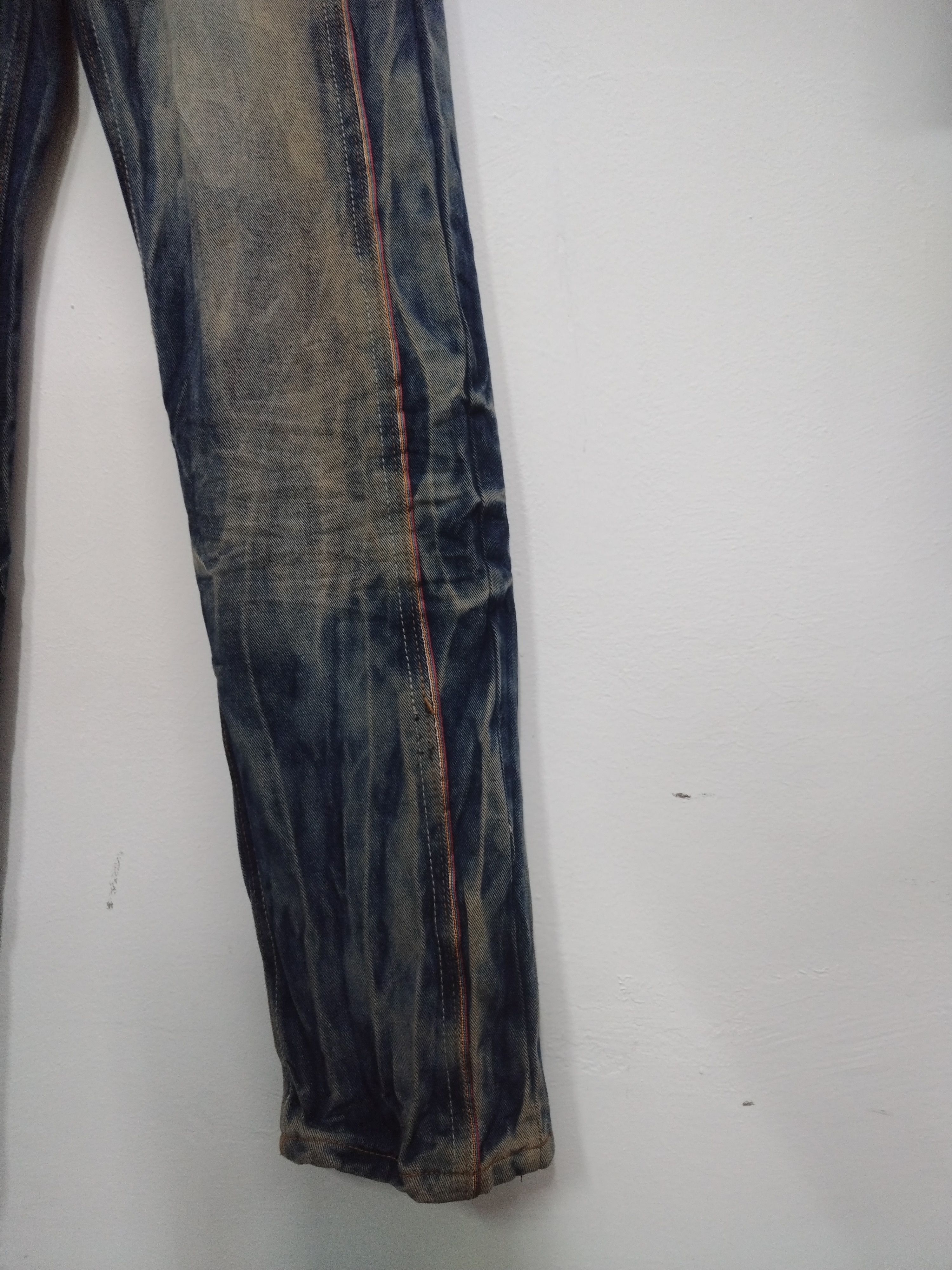 Seditionaries Crazy acid wash jeans Punk Goth Distressed Five Dime Jeans Size US 30 / EU 46 - 3 Thumbnail