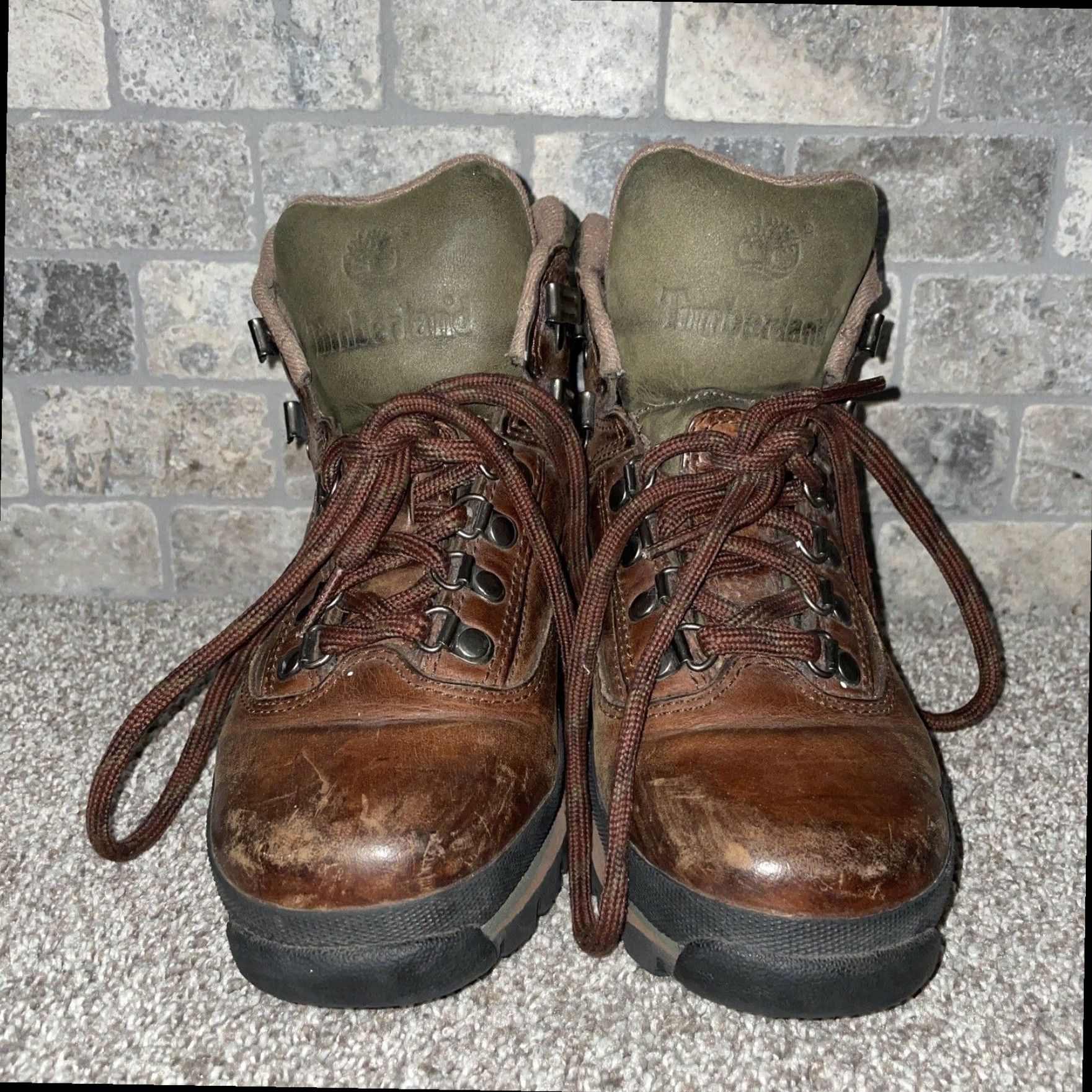 Timberland VINTAGE Timberland Leather Bootie Boots Womens Brown Size 8M Size US 8 / IT 38 - 3 Thumbnail
