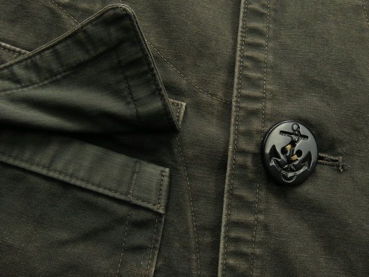 RRL Ralph Lauren Washed Canvas Peacoat Size US L / EU 52-54 / 3 - 14 Thumbnail