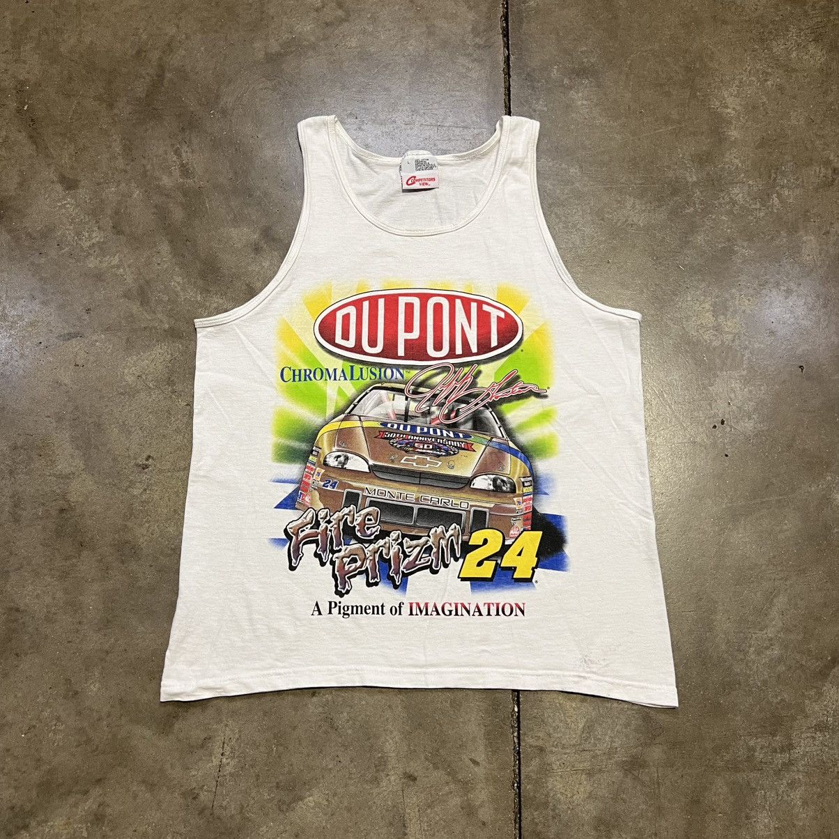 NASCAR Vintage 90s Jeff Gordon NASCAR Tank Top Chromalusion Racing Size US L / EU 52-54 / 3 - 1 Thumbnail