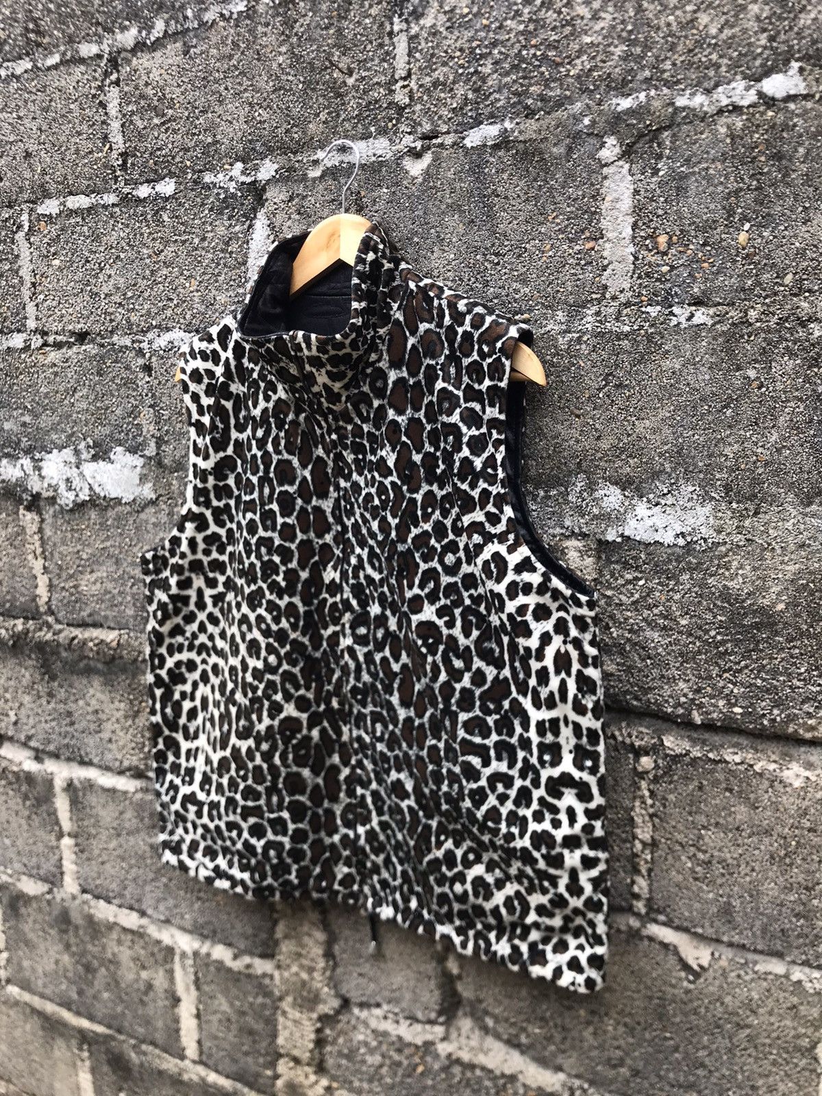 Japanese Brand ⚡️Vintage Leopard Print Reversable Vest Jacket Size US L / EU 52-54 / 3 - 3 Thumbnail
