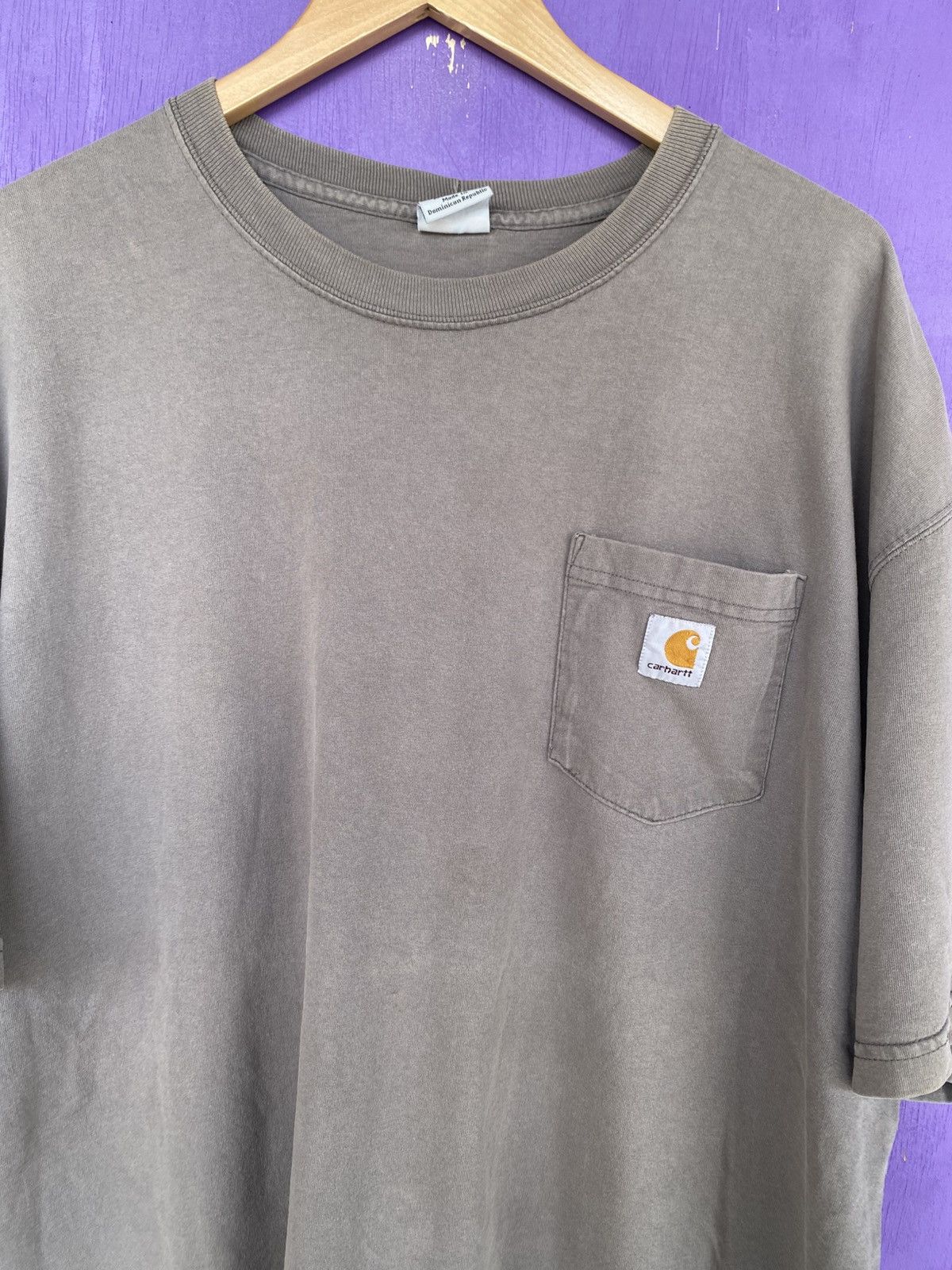 Carhartt Vintage 00s Carhartt essential faded pocket tee Size US XXL / EU 58 / 5 - 3 Thumbnail