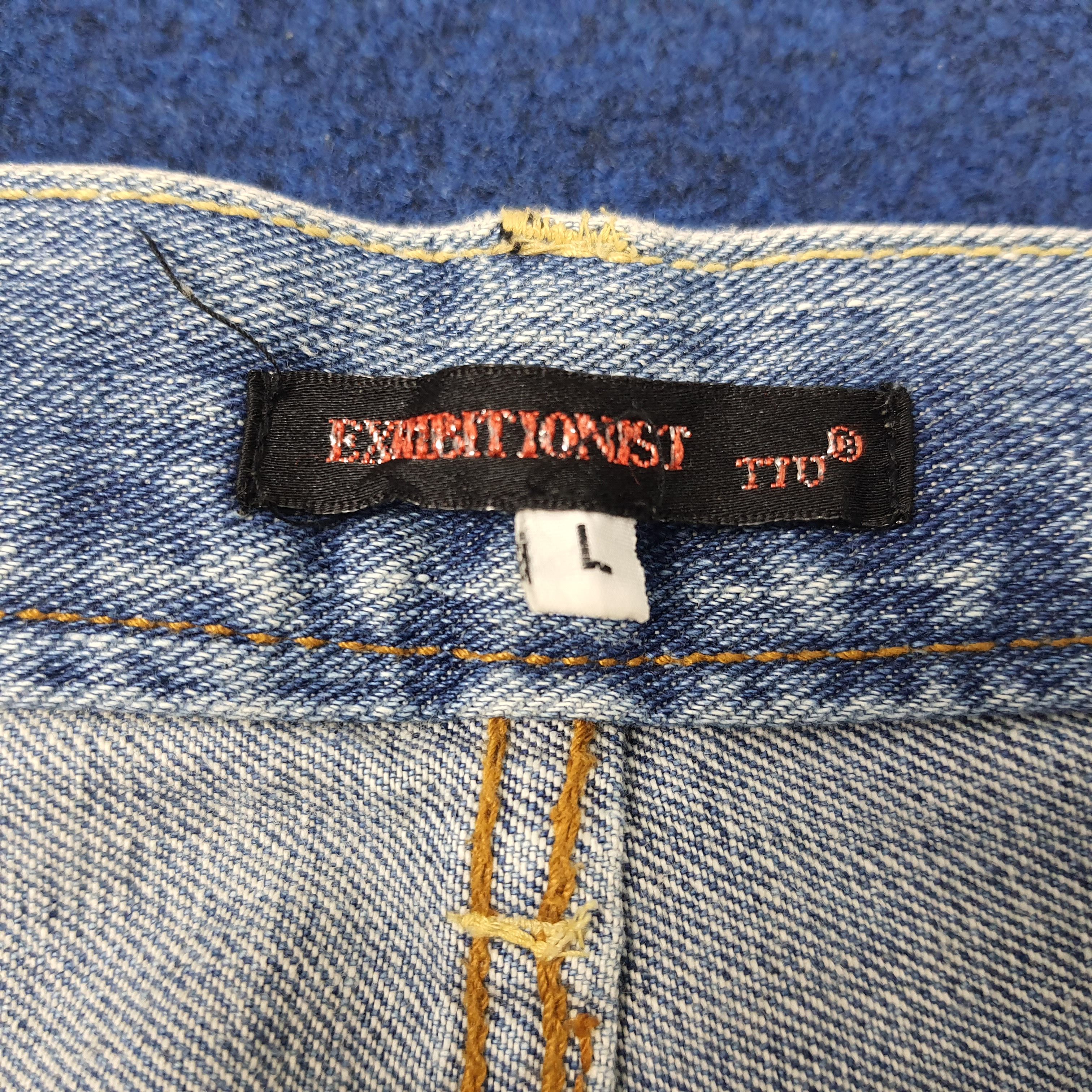 Designer × Vintage Vintage Exhibitionist Patchwork Design Denim Jeans Size US 32 / EU 48 - 7 Thumbnail