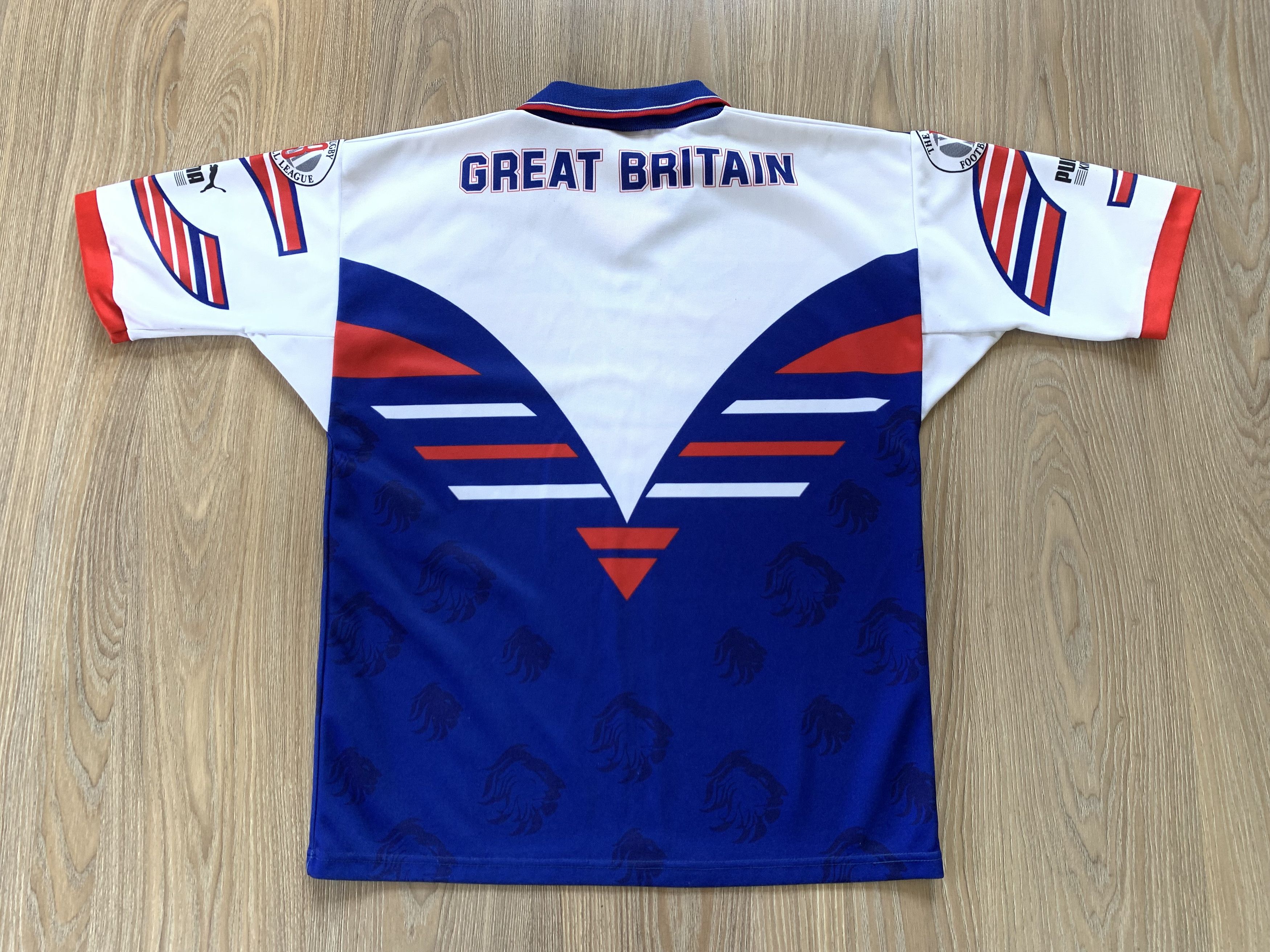 Puma Puma King Vintage Great Britain Rugby Union Jersey 1994 Size US L / EU 52-54 / 3 - 3 Thumbnail
