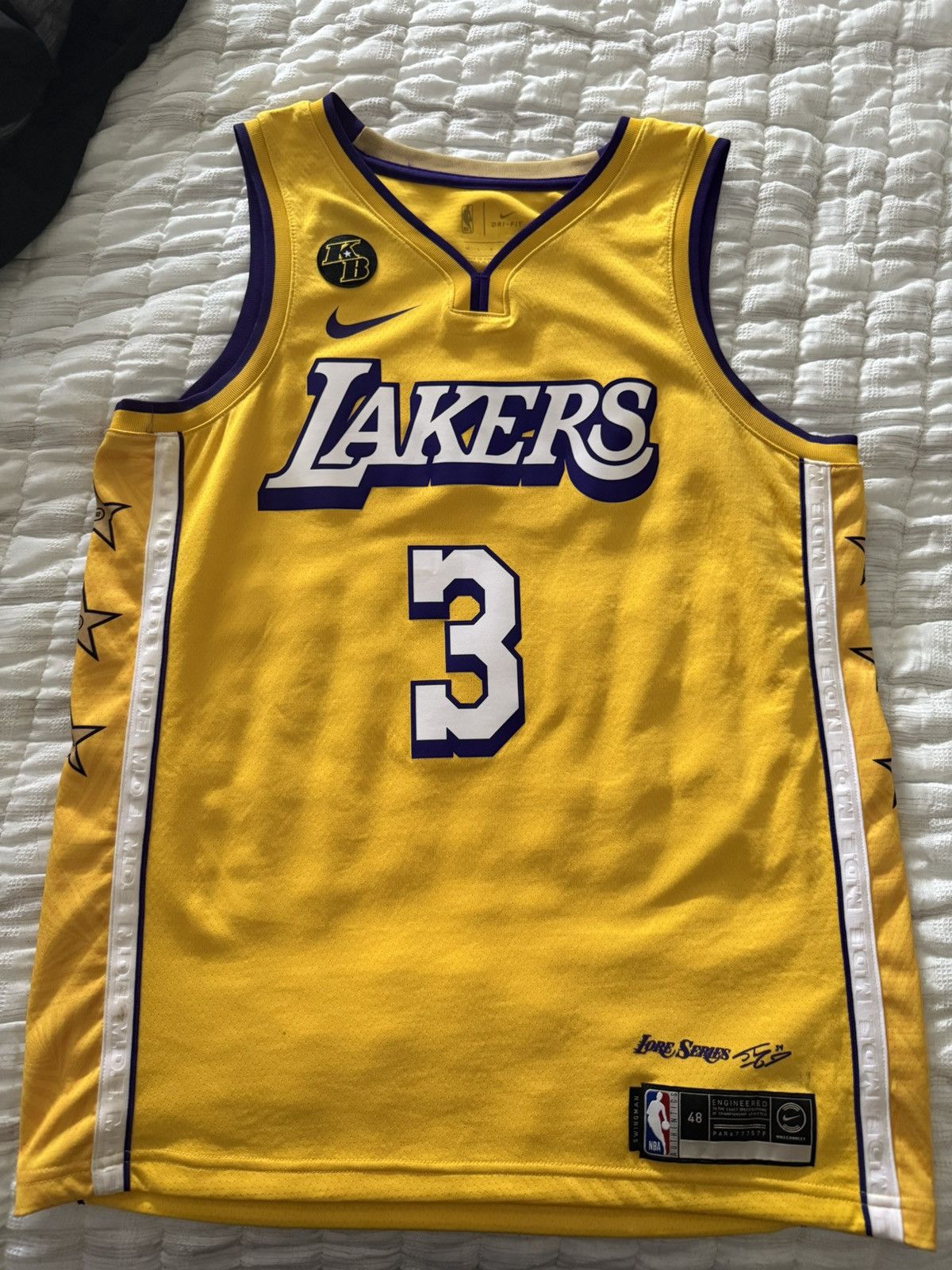 Nike Nike Lakers Swingman Anthony Davis City Edition Jersey Size US L / EU 52-54 / 3 - 1 Thumbnail