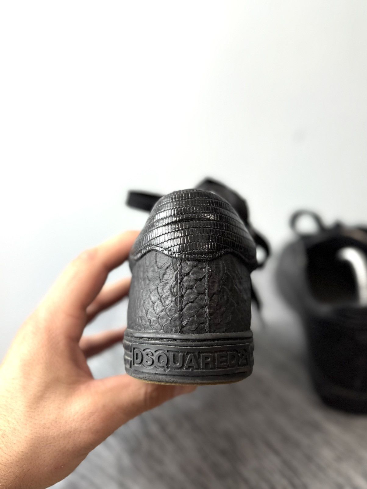 Dsquared2 Dsquared2 Snake Leather Sneakers Low Top Luxury Size US 6.5 / EU 39-40 - 5 Thumbnail