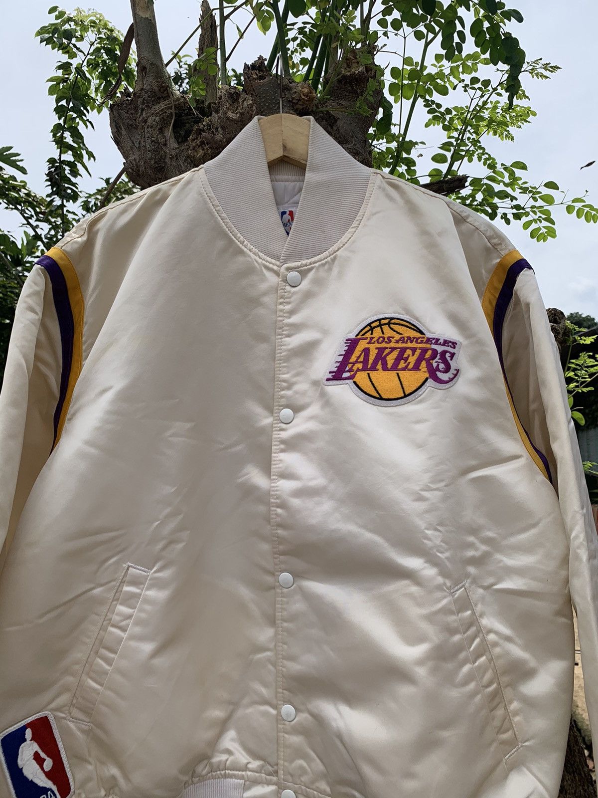 Starter × Vintage STARTER VARSITY JACKET LAKERS Size US XL / EU 56 / 4 - 2 Thumbnail