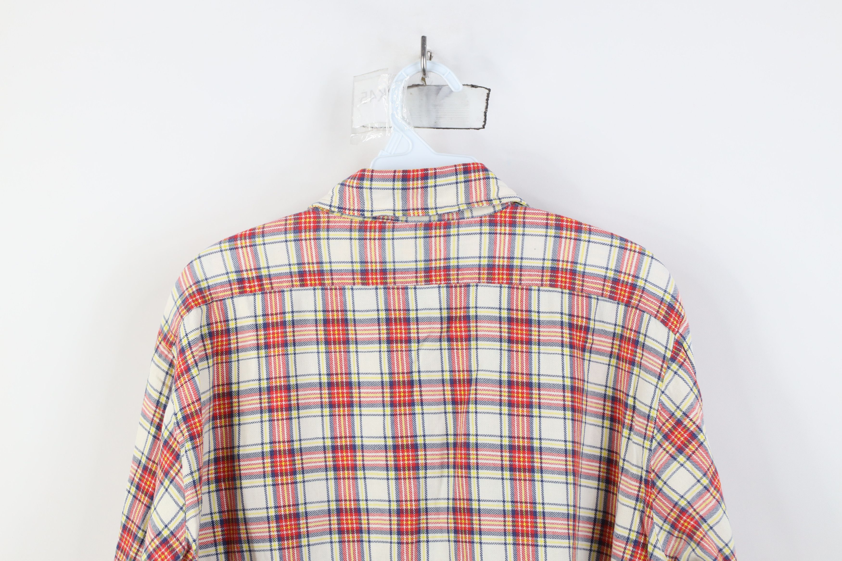 Vintage Vintage 70s Streetwear Flannel Collared Button Shirt Plaid Size US L / EU 52-54 / 3 - 10 Thumbnail
