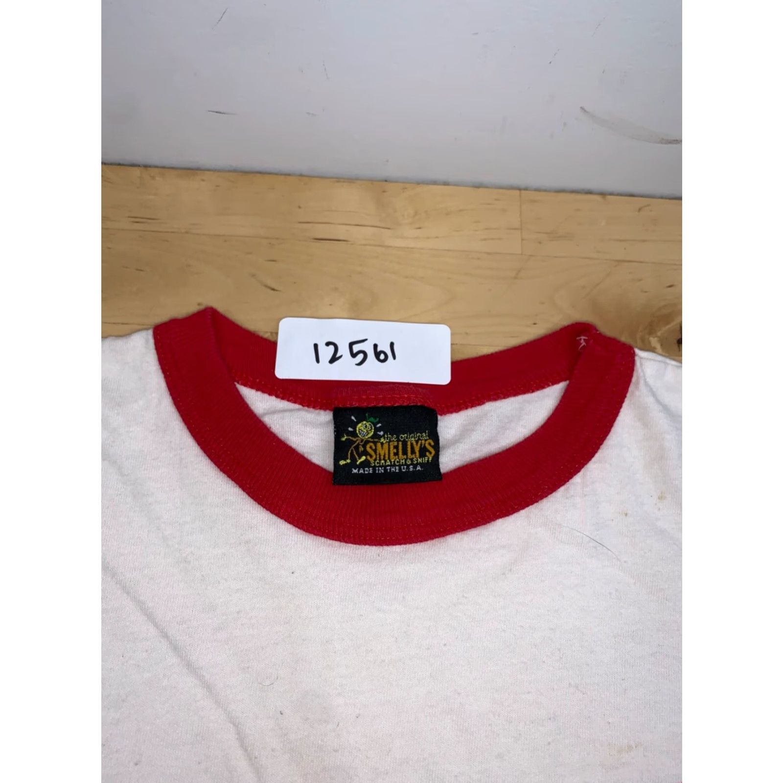 Vintage VINTAGE Smelly's Smell & Sniff Ringer Shirt Mens L White Cotton Graphic USA 12561 Mens T-Shirt Funny USA 80s 90s Size US L / EU 52-54 / 3 - 2 Thumbnail