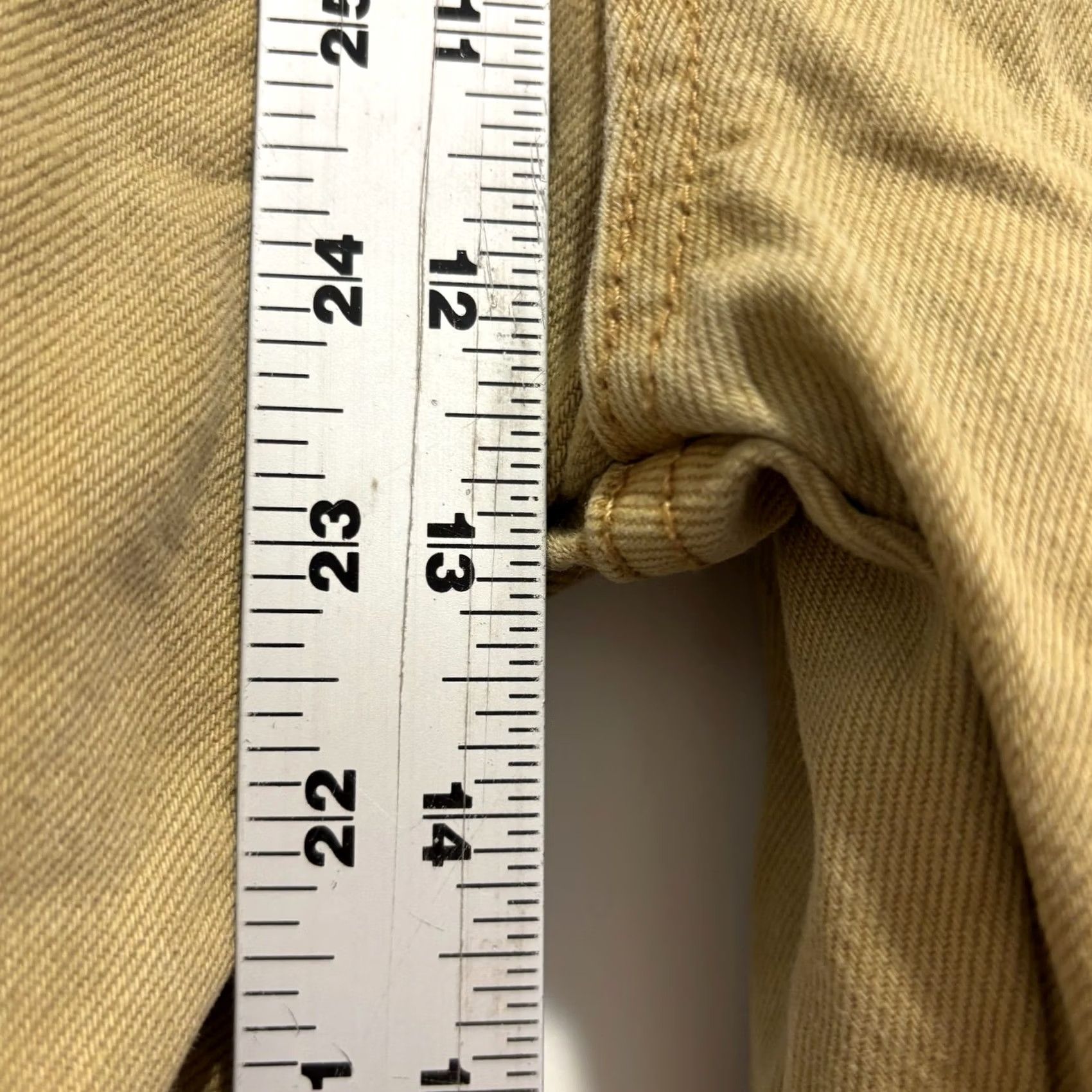 Vintage Paper Denim & Cloth Mens Carpenter Pants Tan Khaki Cotton Utility Workwear 28x30 Size US 28 / EU 44 - 4 Thumbnail