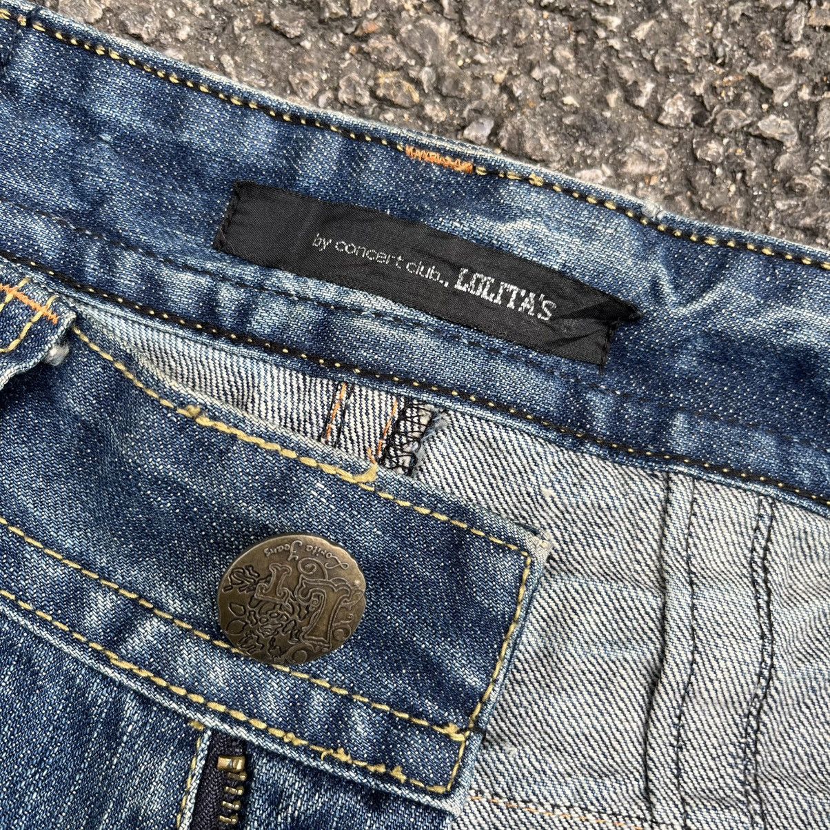 Tornado Mart Japanese Lolita Clawmark Jeans Faded Distressed Denim Punk Size US 30 / EU 46 - 9 Thumbnail