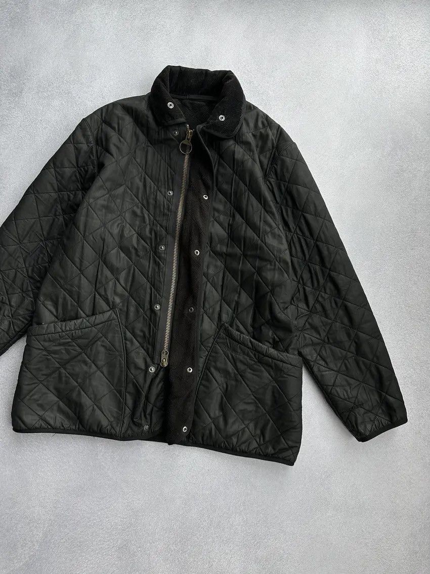 Barbour × Vintage Vintage Barbour Polarquilt Black Jacket Size US L / EU 52-54 / 3 - 9 Thumbnail