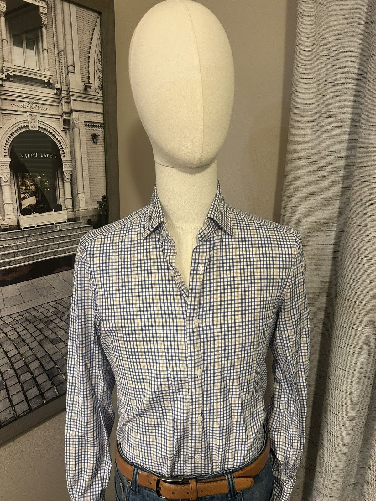 Isaia Isaia Plaid Shirt Size US M / EU 48-50 / 2 - 2 Thumbnail