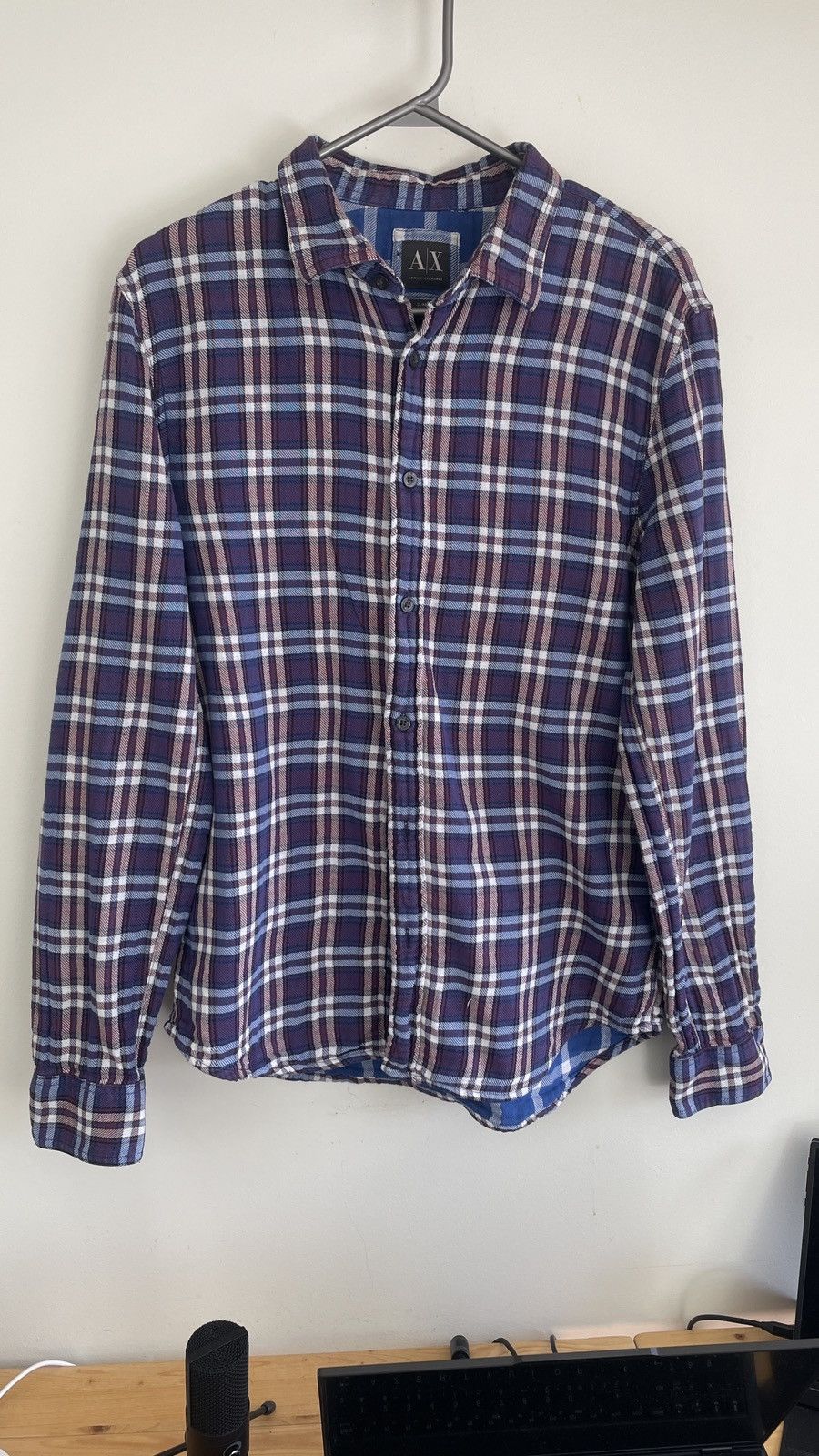 Armani Exchange ARMANI BLEU SHIRT Size US L / EU 52-54 / 3 - 1 Thumbnail