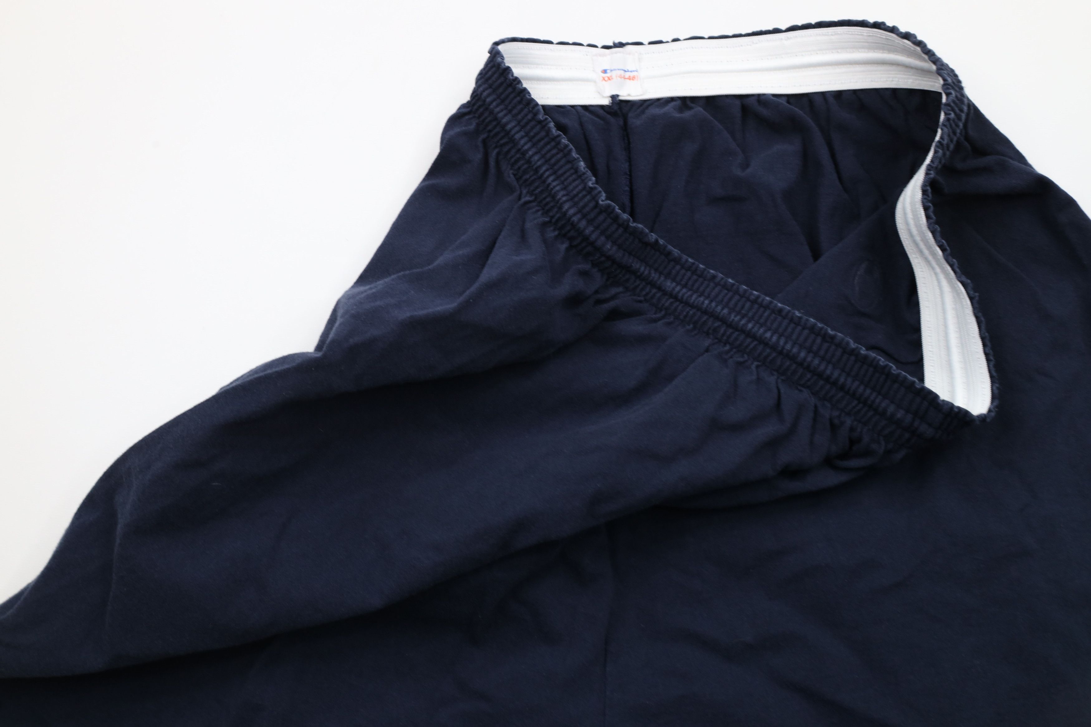 Champion × Vintage Vintage 90s Champion Logo Above Knee Shorts Blue Cotton Size US 38 / EU 54 - 5 Thumbnail