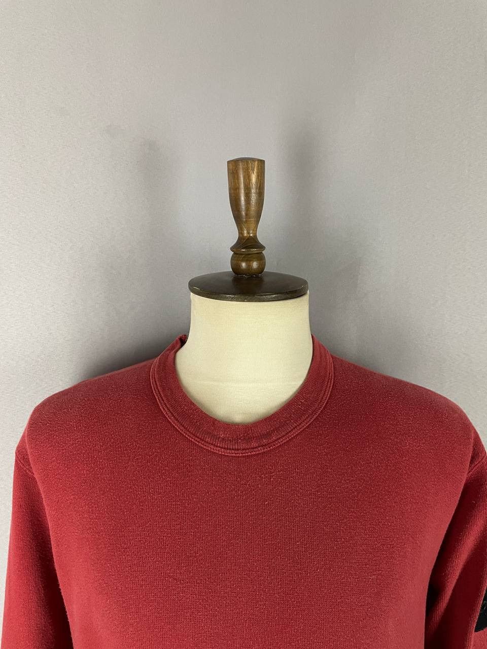 Stone Island Stone Island Sweatshirt Crewneck Sweater Red Vintage Size US L / EU 52-54 / 3 - 3 Thumbnail