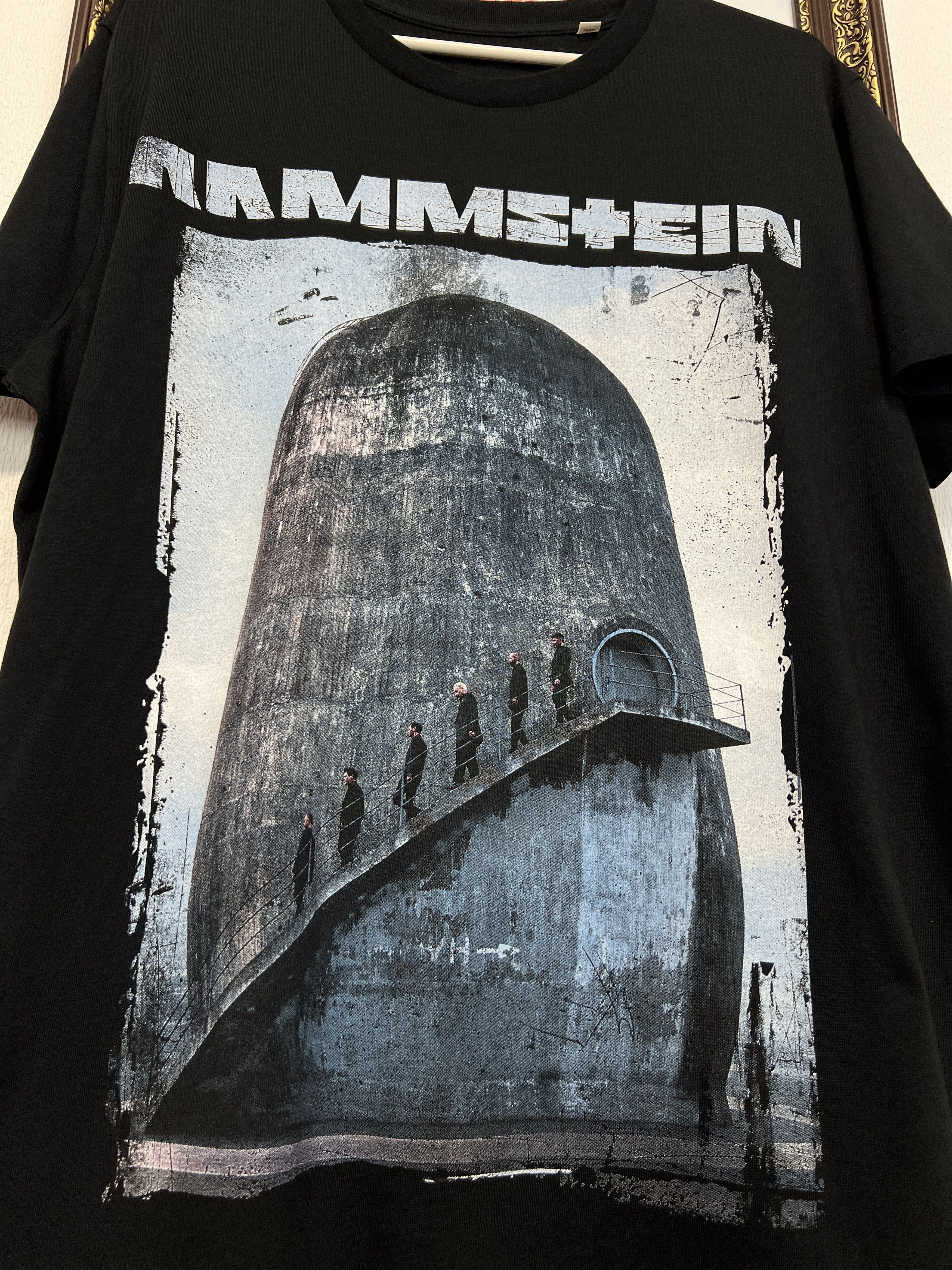Vintage Rammstein Rosenrot Band Shirt Over Print Tee Rare Jersey Size US XL / EU 56 / 4 - 3 Thumbnail