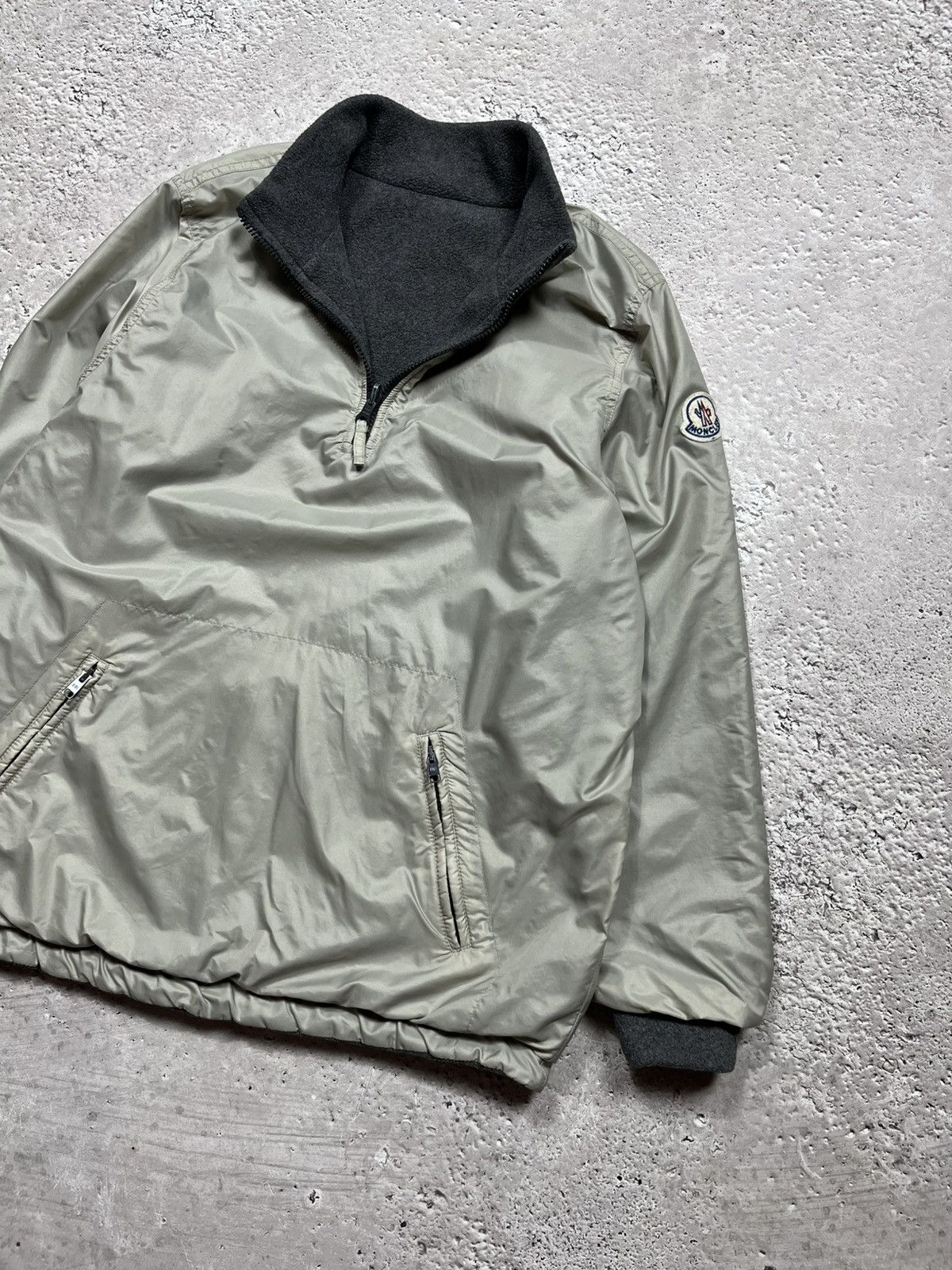 Moncler × Vintage Vintage Moncler Reversible Nylon Fleece Pullover Jacket S Size S / US 4 / IT 40 - 11 Thumbnail