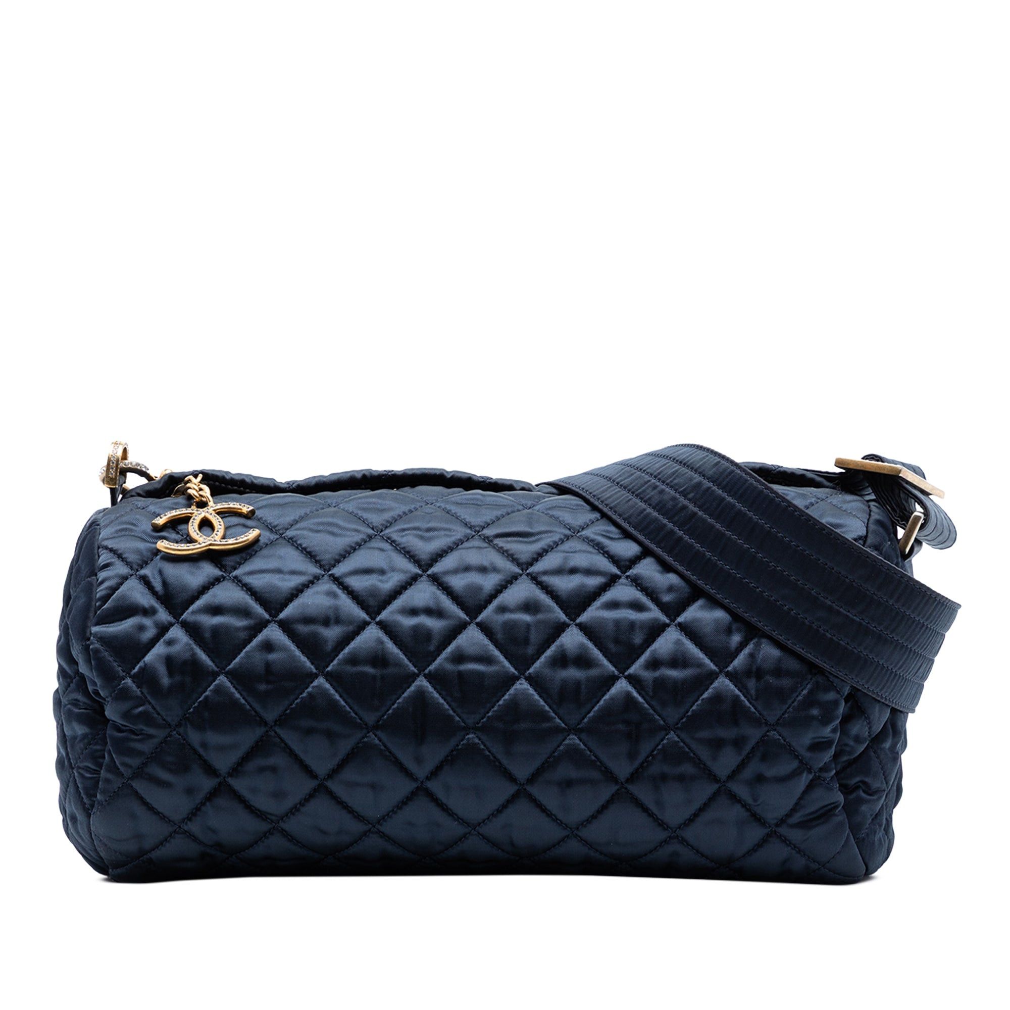 Chanel CC Quilted Nylon Crystal Barrel Crossbody Size ONE SIZE - 1 Thumbnail