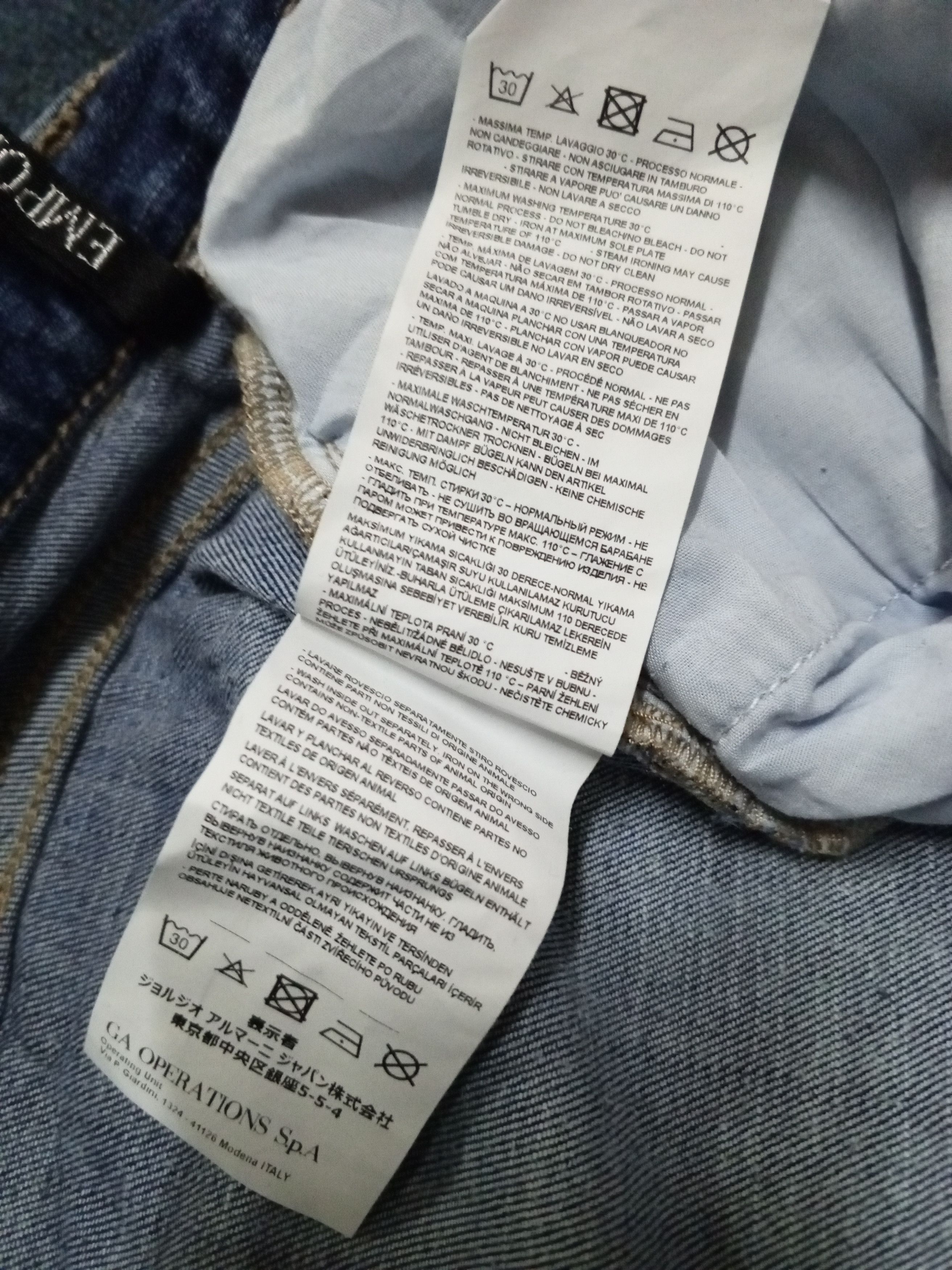 Emporio Armani × Vintage EMPORIO ARMANI JEANS BLUE Size US 34 / EU 50 - 13 Thumbnail